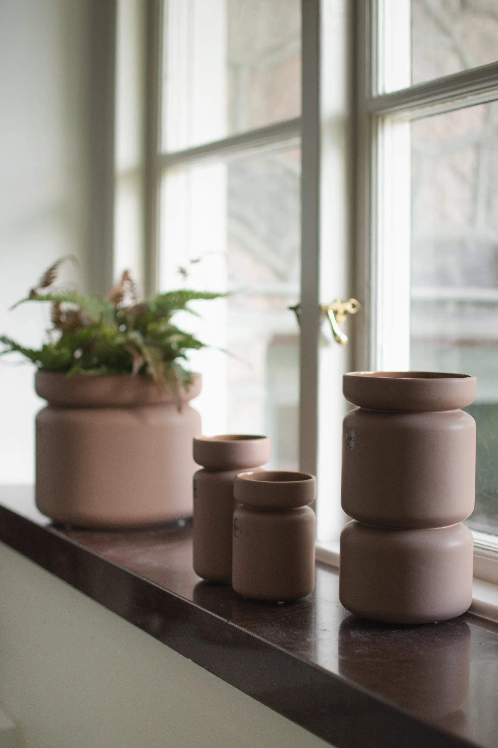 Maceta Neck, Nougat, Ø12x22,5 cm DBKD