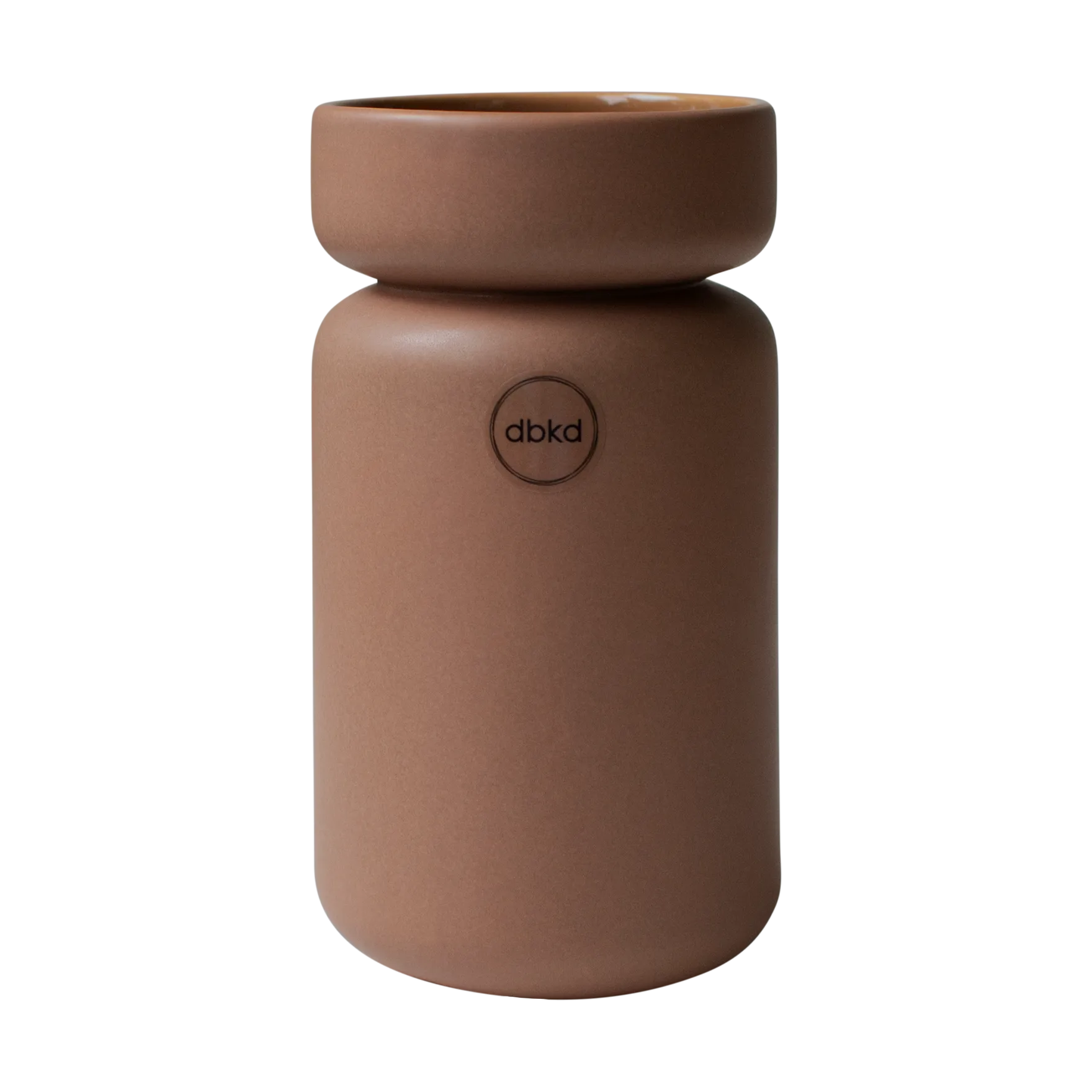 Maceta Neck, Nougat, Ø8x15 cm DBKD