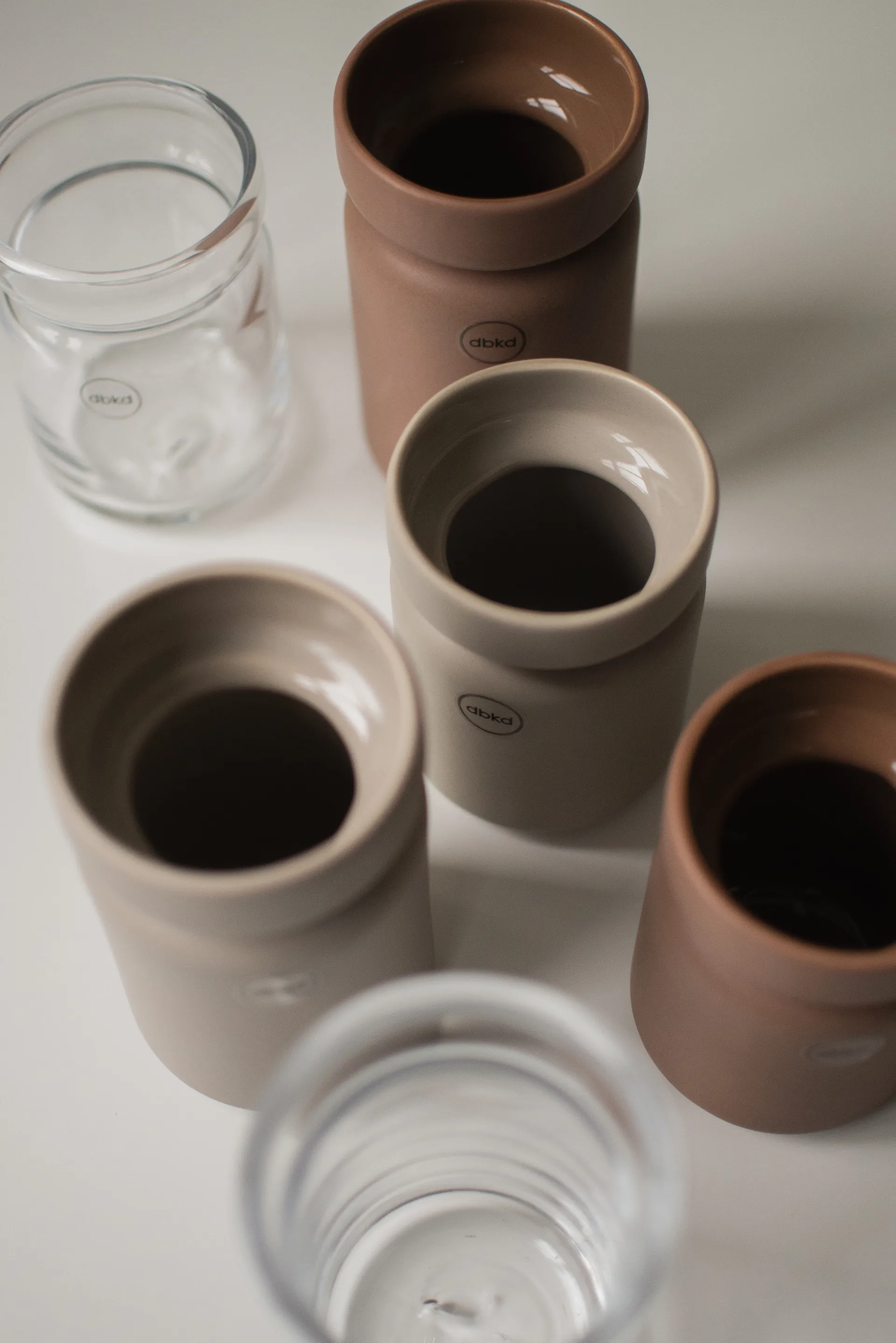 Maceta Neck, Nougat, Ø8x15 cm DBKD