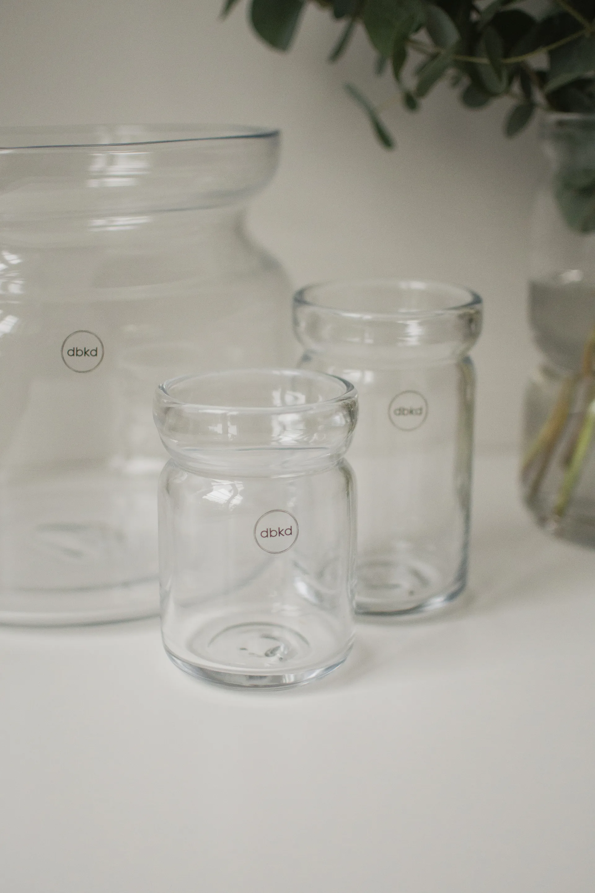 Maceta Neck, Transparente, Ø8x12 cm DBKD