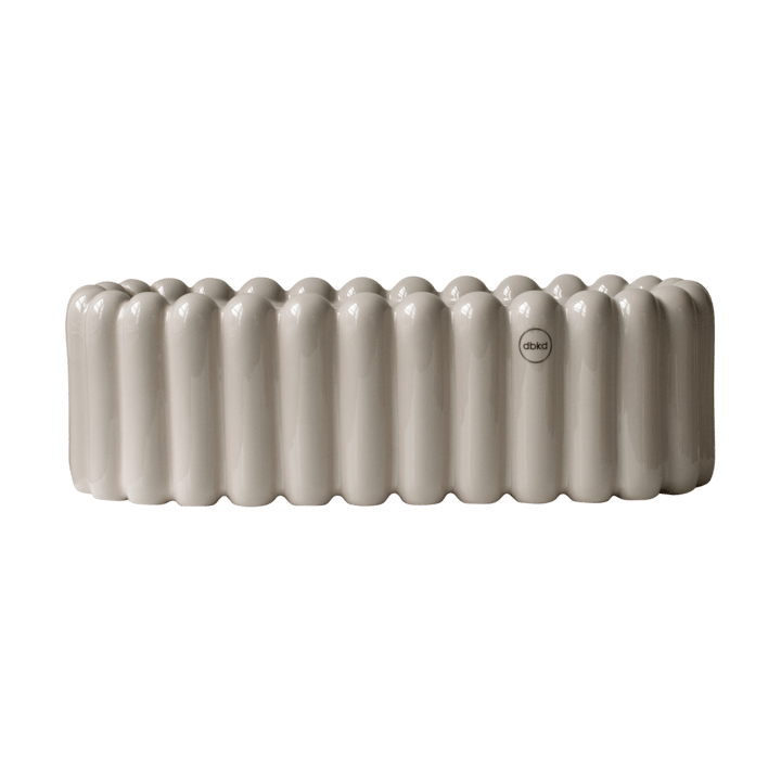 Maceta ovalada Mist pequeña 35 cm - Topo brillante - DBKD