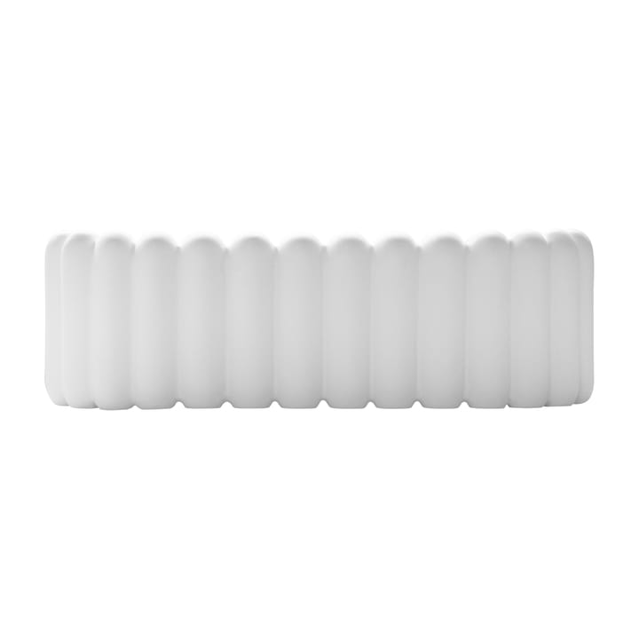 Maceta ovalada Mist pequeña 35 cm - White - DBKD