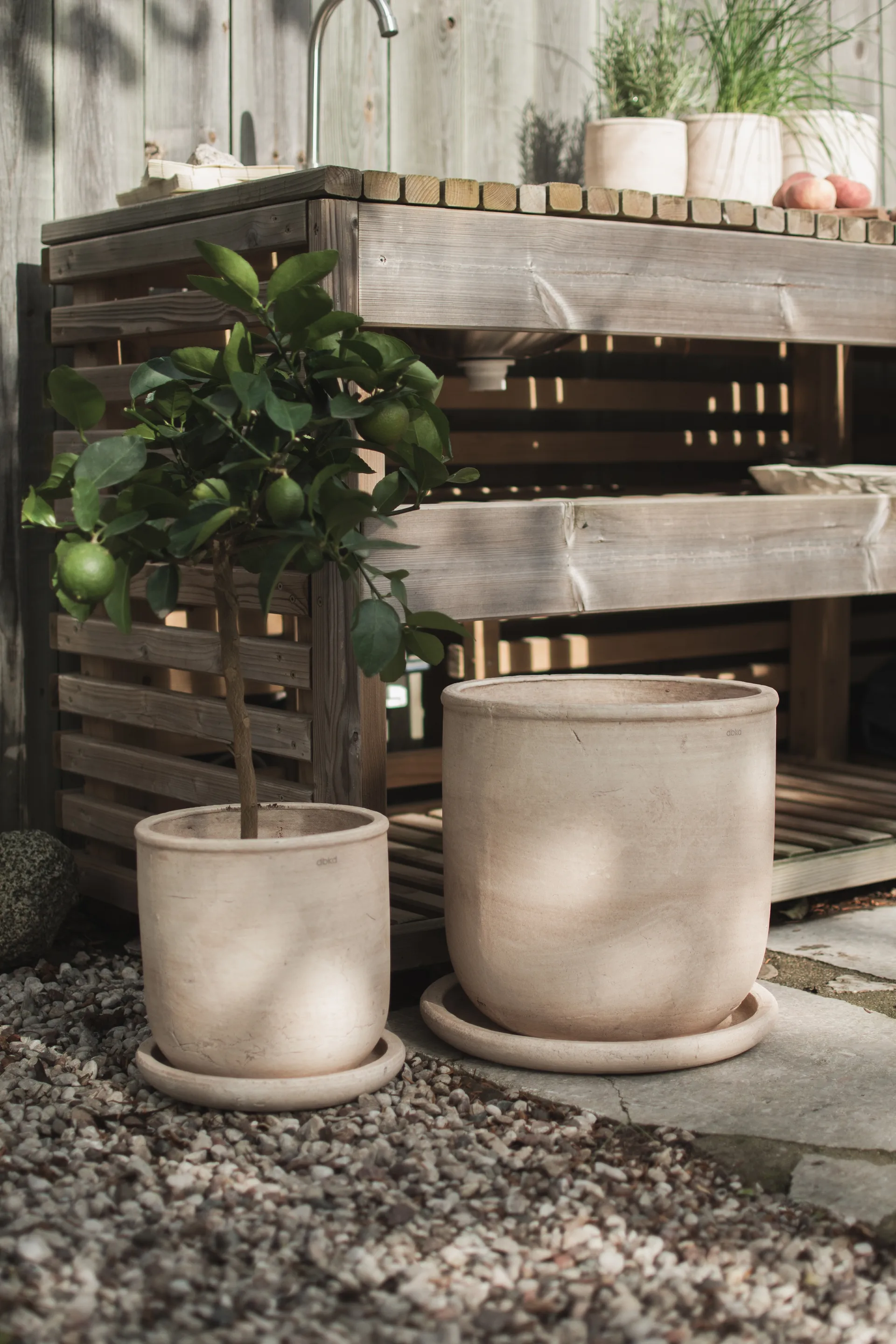 Maceta Terra, Sand, Ø33 × 36 cm DBKD