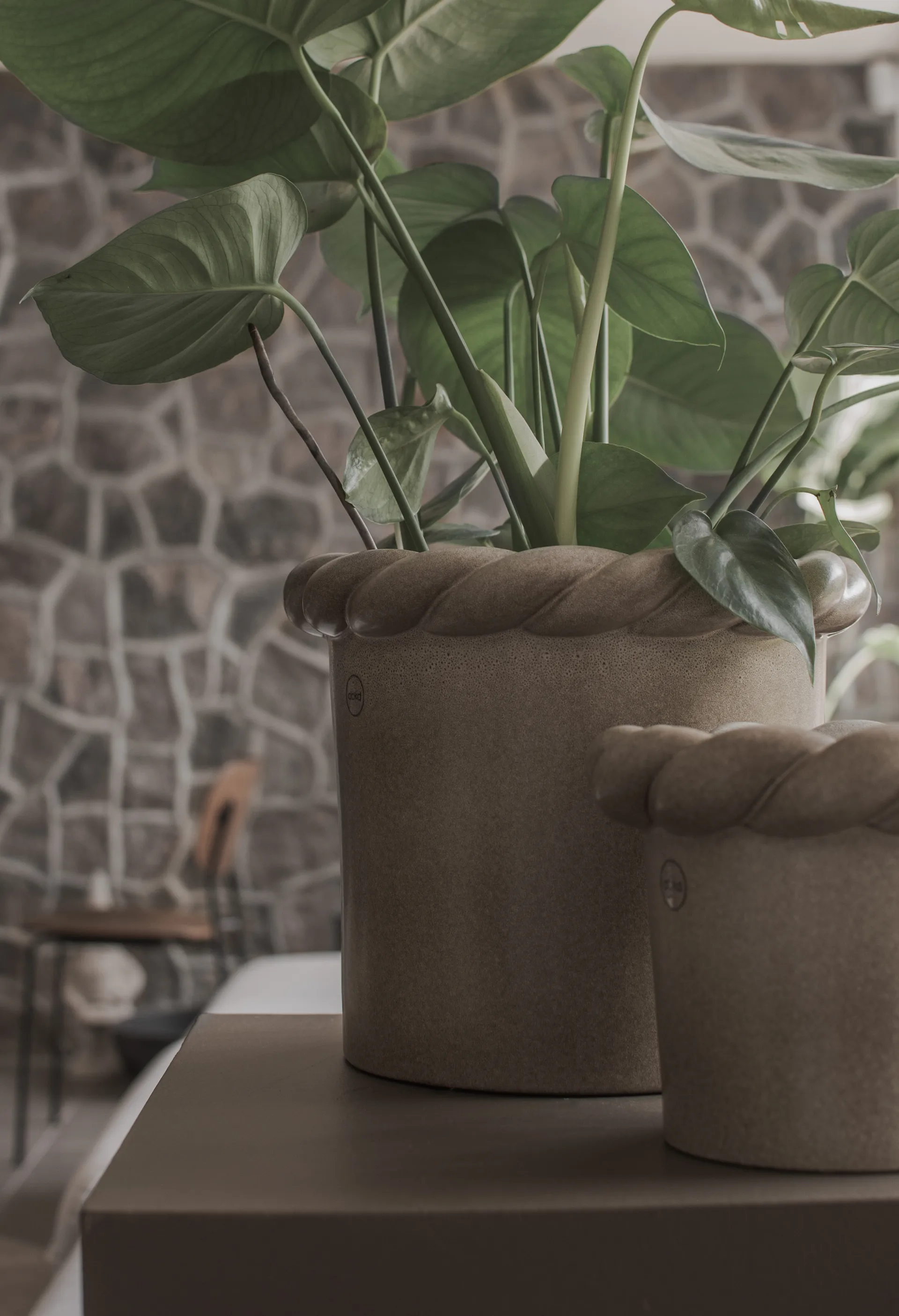 Maceta Twine Ø22 cm, Beige DBKD