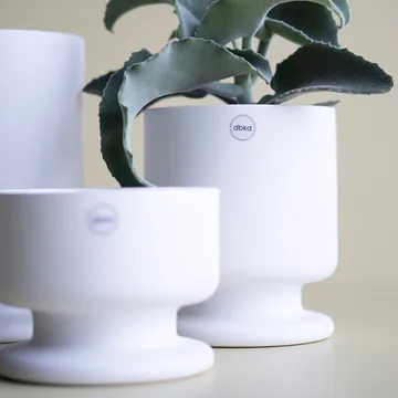 Macetero Soft blanco Ø15 cm - mediano - DBKD