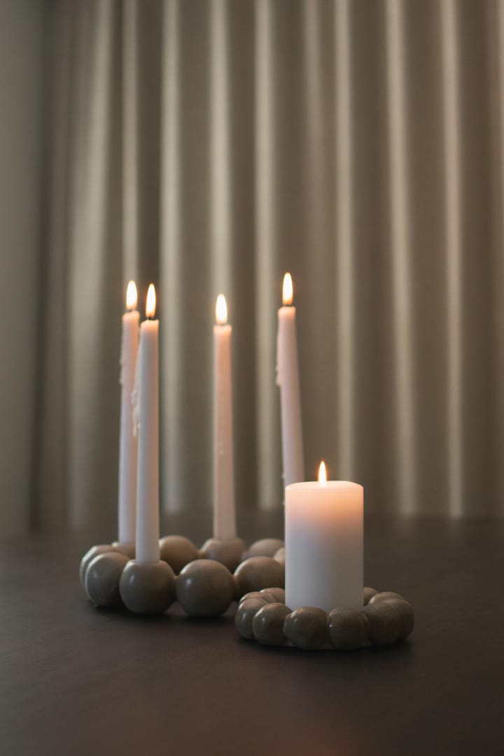 Plato para velas Bright Ø17 cm, Beige DBKD