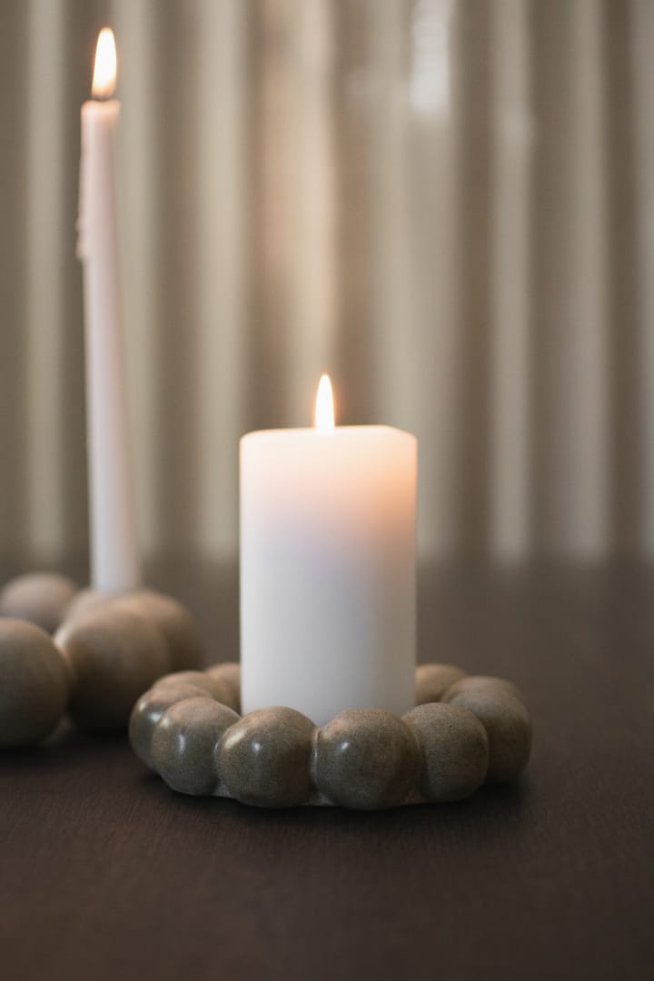 Plato para velas Bright Ø17 cm, Beige DBKD