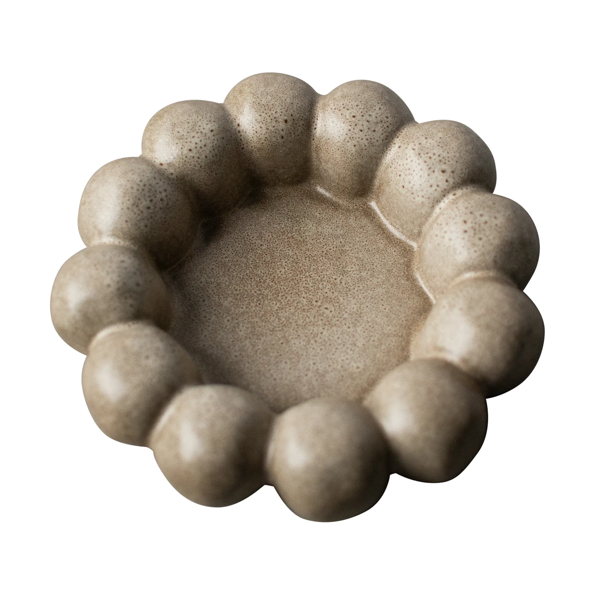 Plato Portavelas Bright Ø17 cm, Beige DBKD