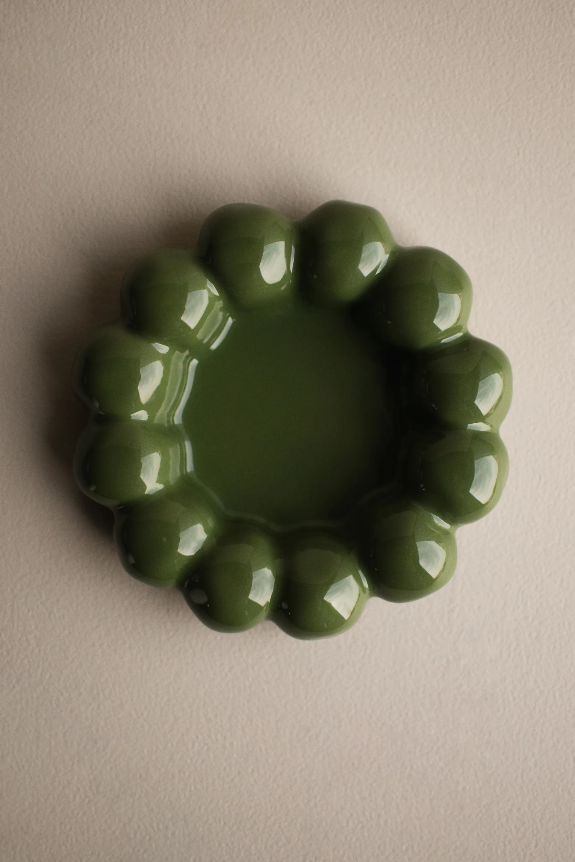 Plato Portavelas Bright Ø17 cm, Verde brillante DBKD