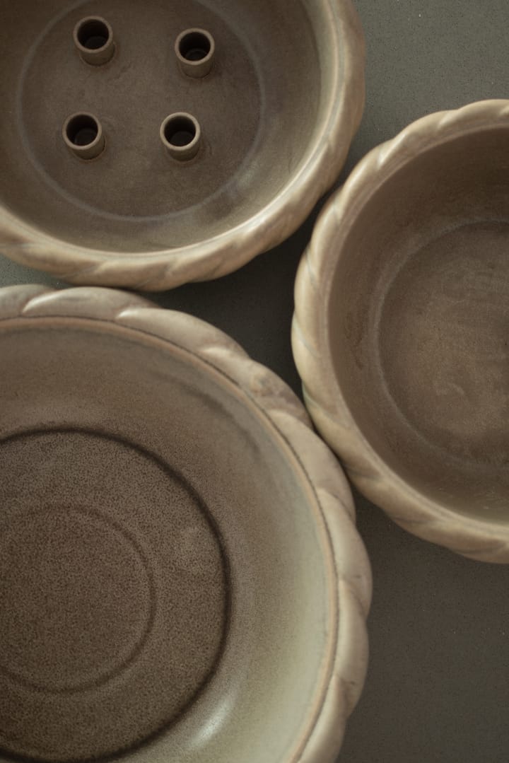 Plato portavelas Twine Ø30 cm, Beige DBKD