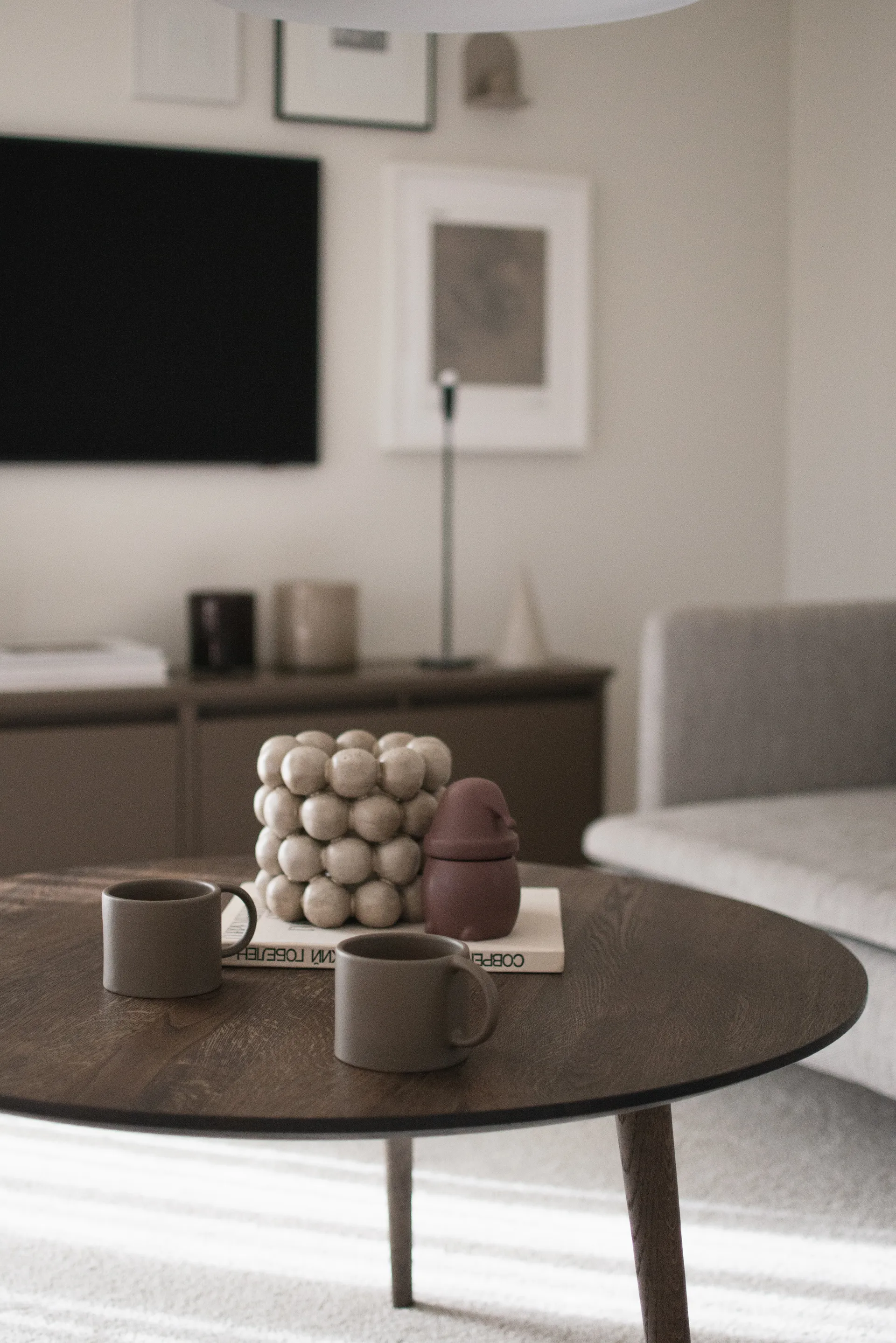 Portavelas Bright Ø17 cm, Beige DBKD