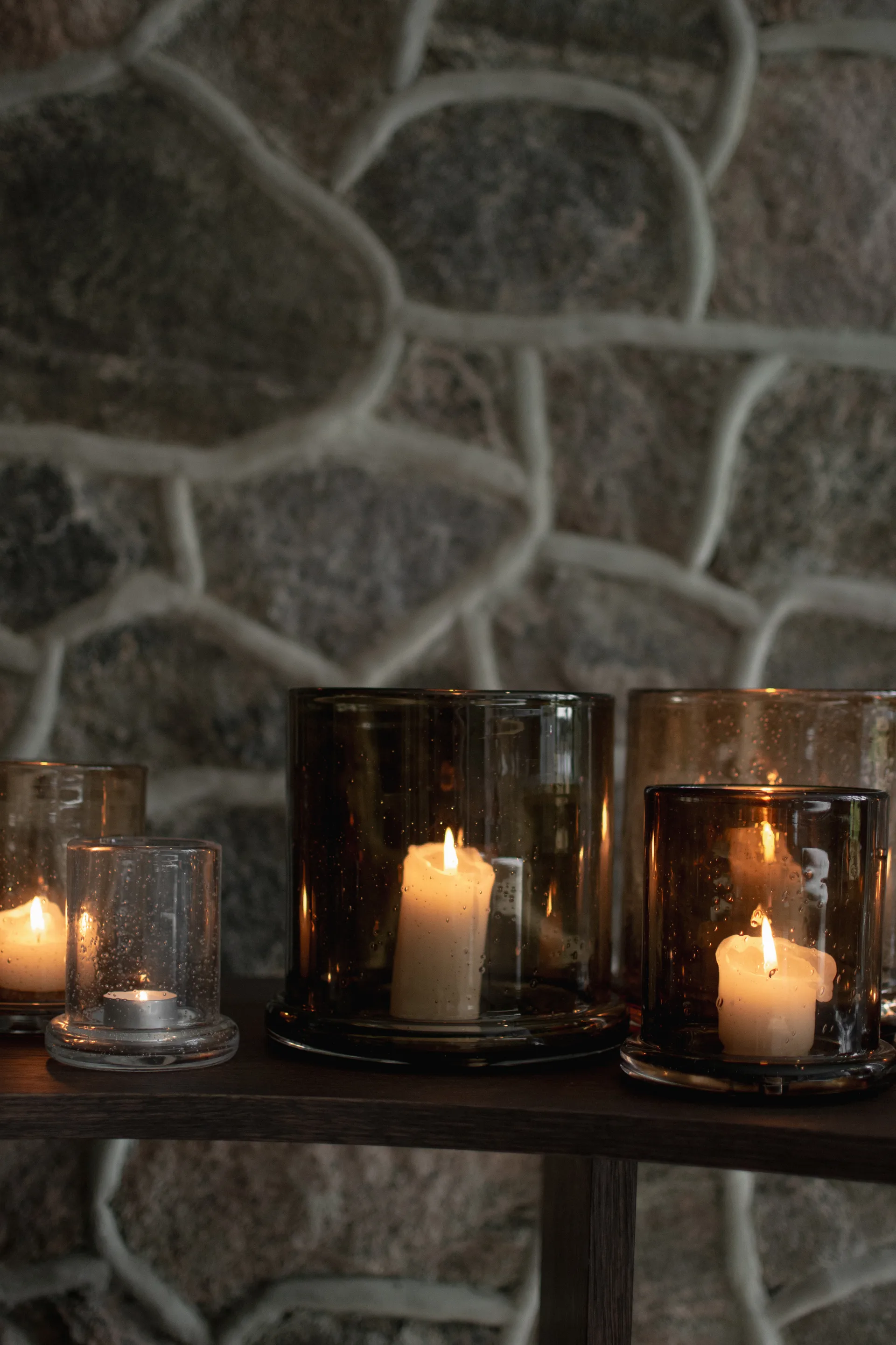 Portavelas Bubble Ø10 cm, Clear DBKD