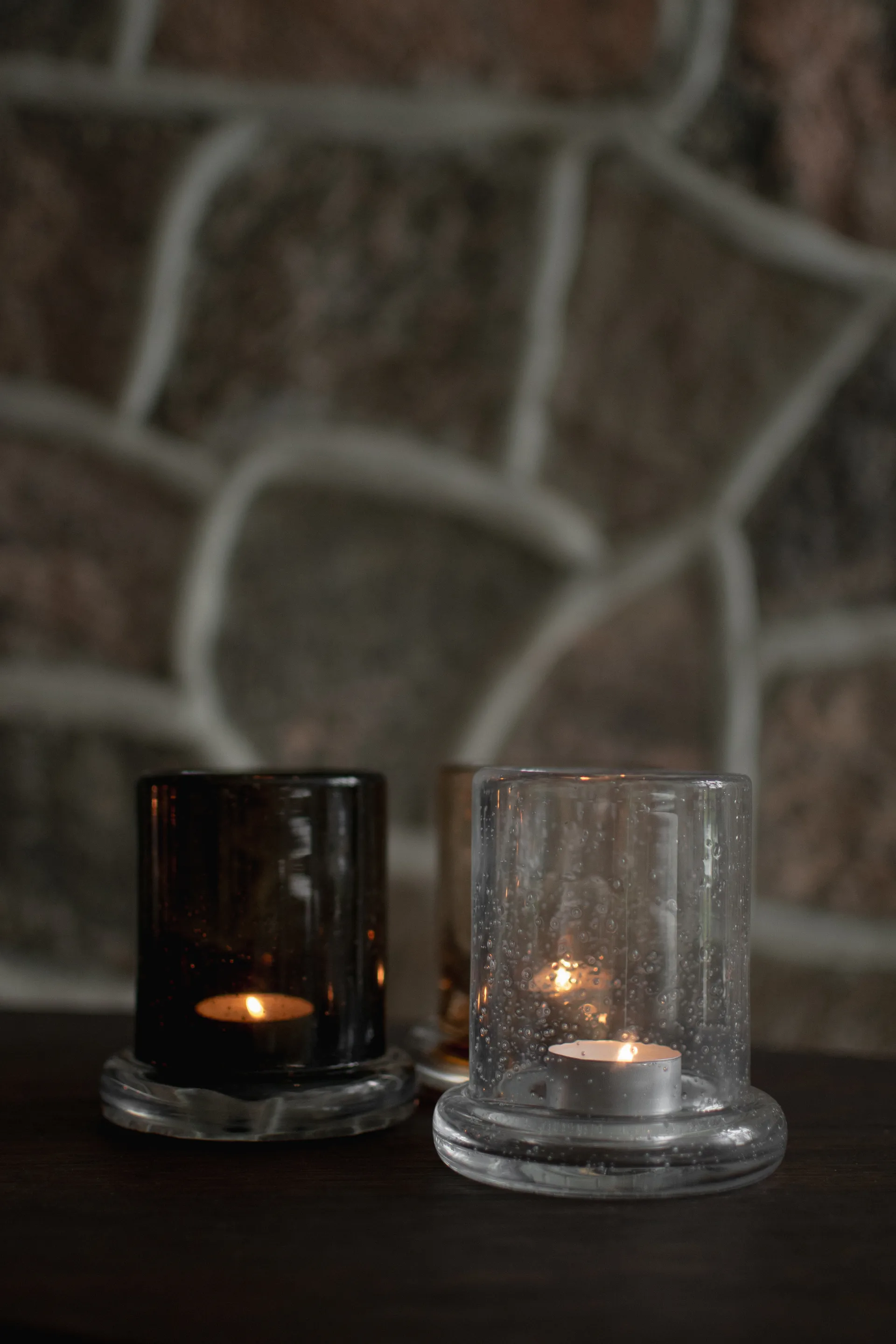 Portavelas Bubble Ø10 cm, Clear DBKD