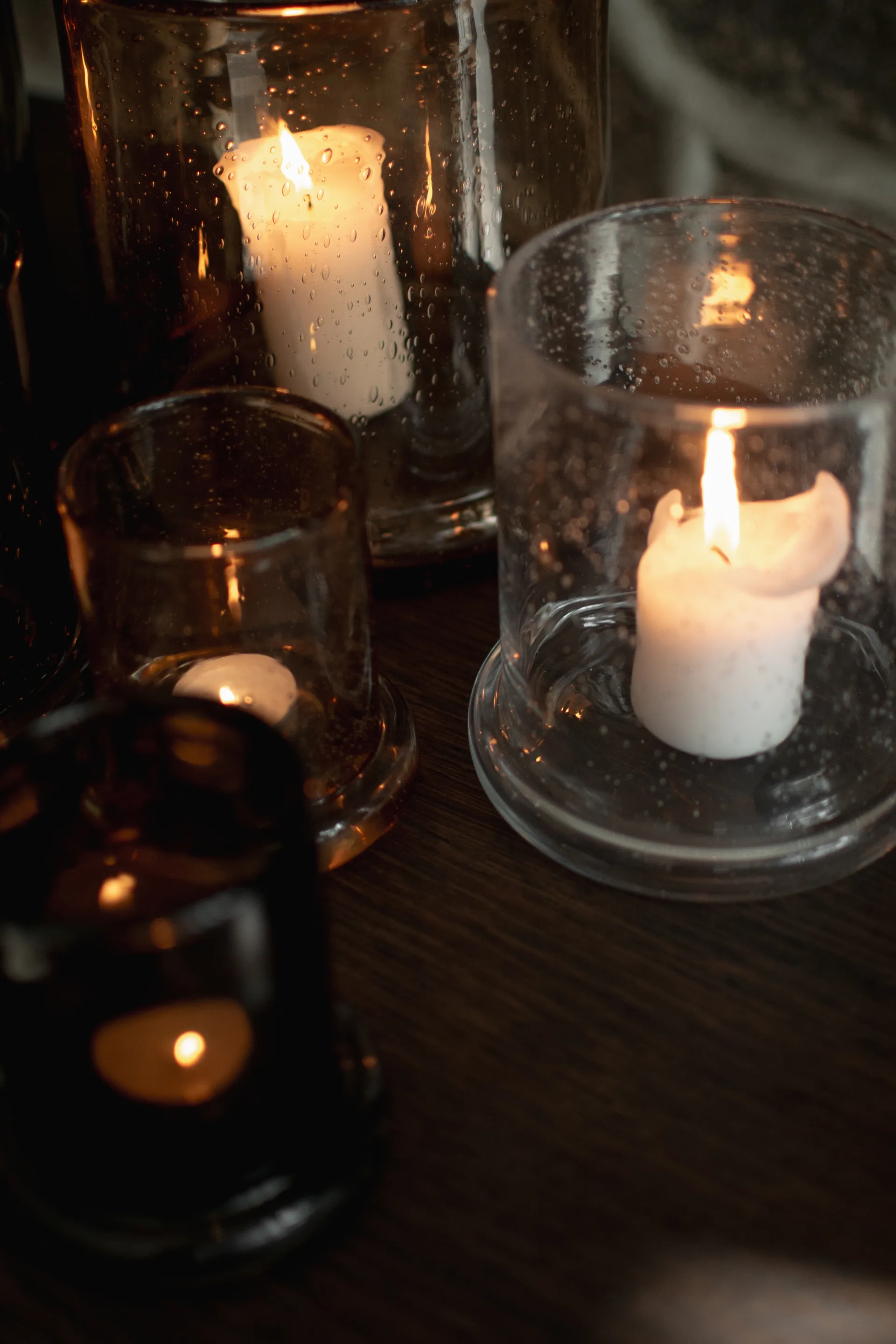 Portavelas Bubble Ø14 cm, Clear DBKD