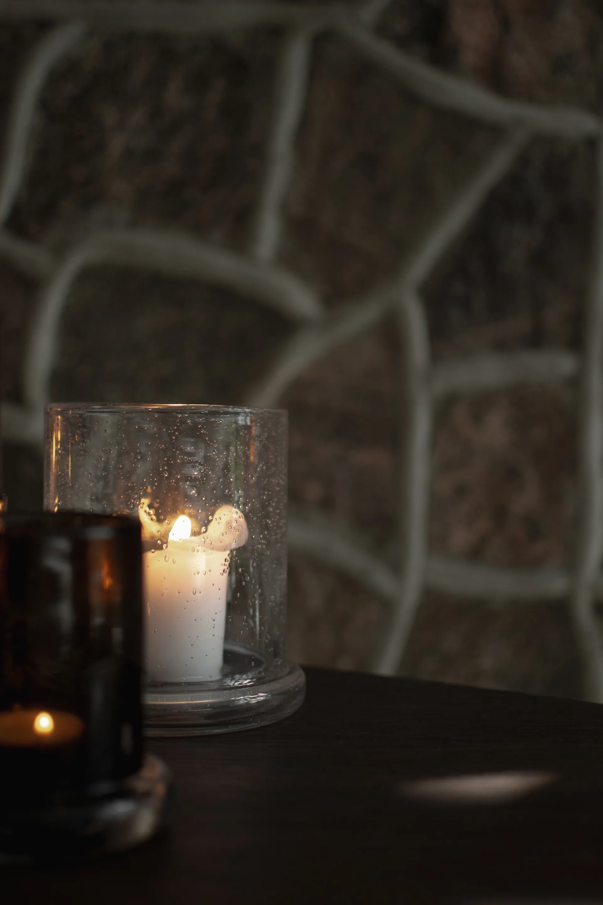 Portavelas Bubble Ø14 cm, Clear DBKD