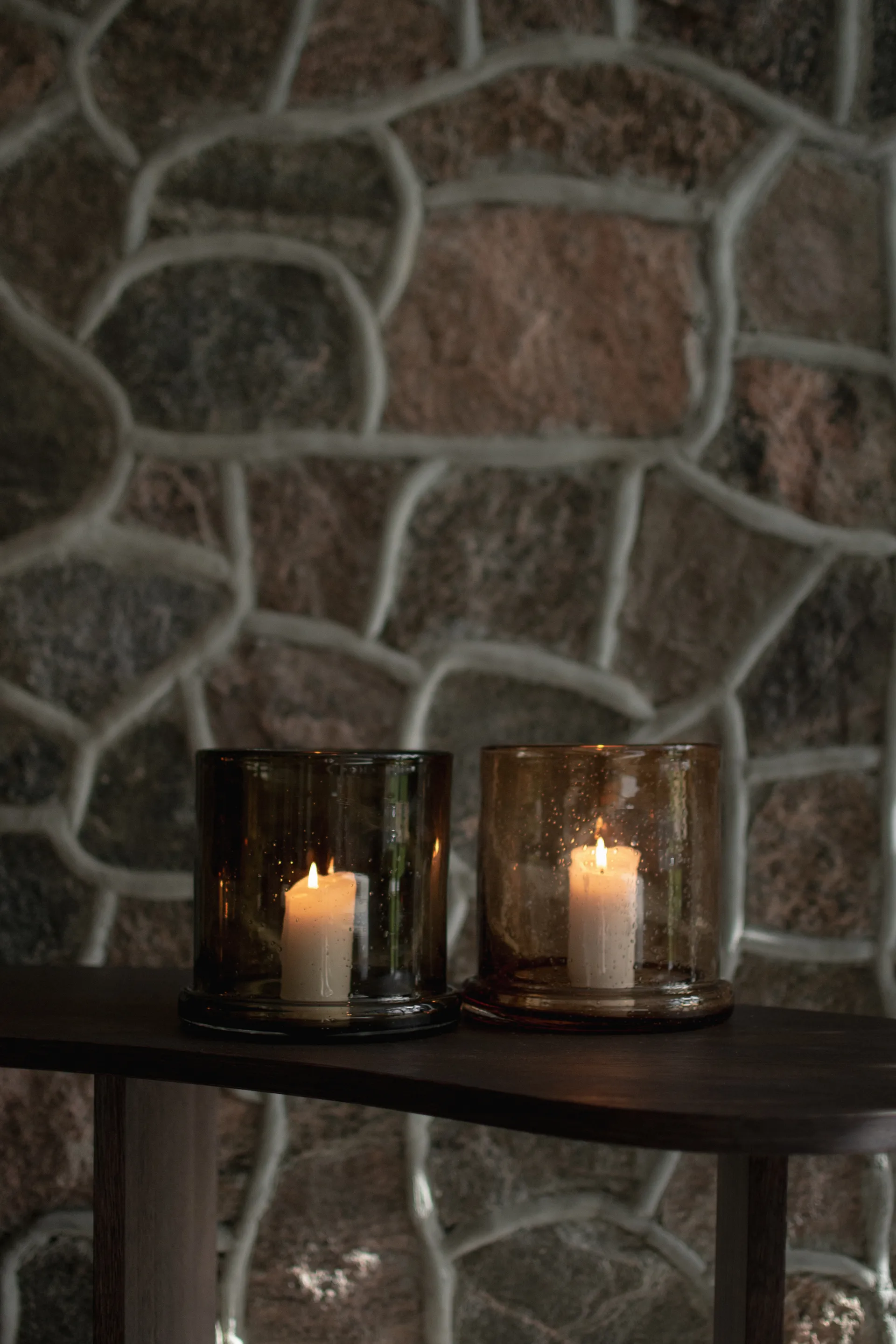 Portavelas Bubble Ø20 cm, Brown DBKD