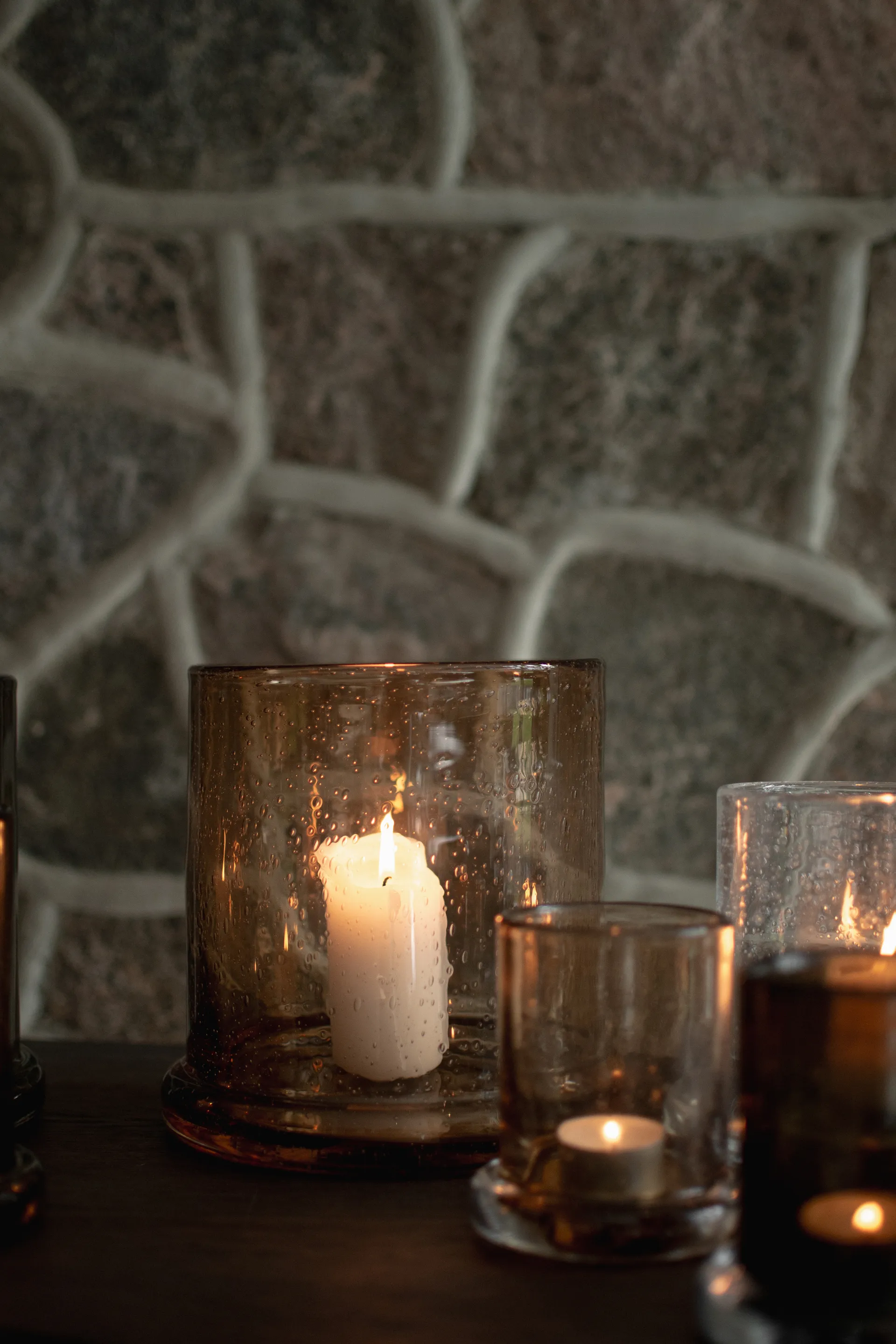 Portavelas Bubble Ø20 cm, Rust DBKD