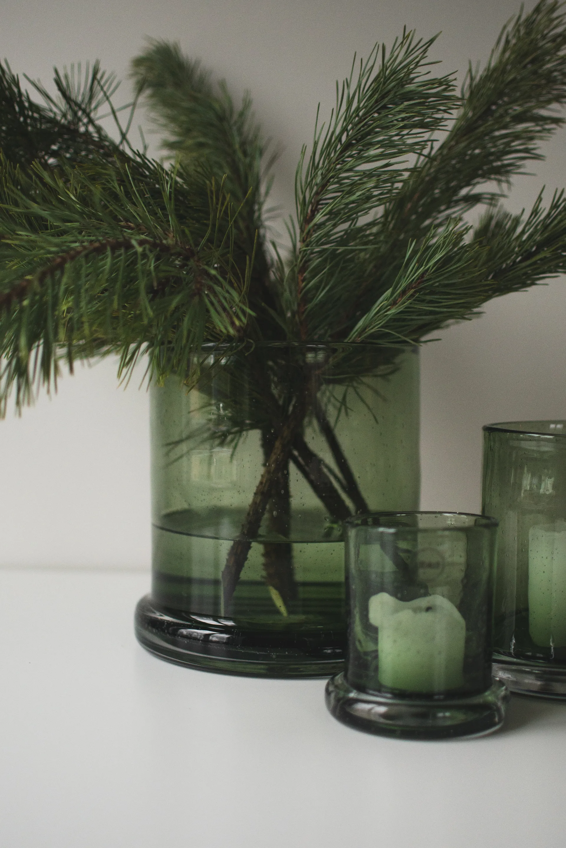 Portavelas Bubble Ø20 cm, Verde DBKD