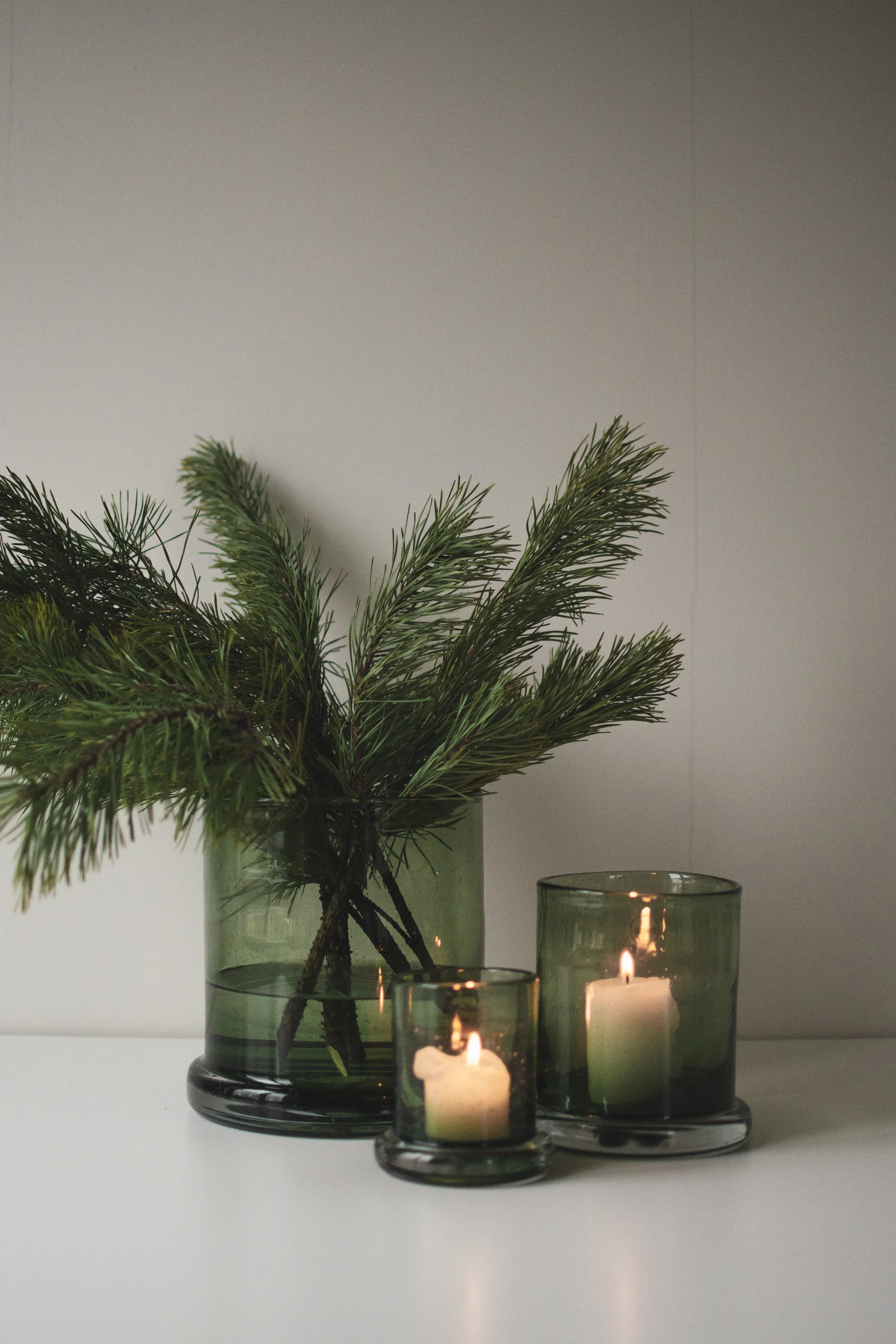 Portavelas Bubble Ø20 cm, Verde DBKD