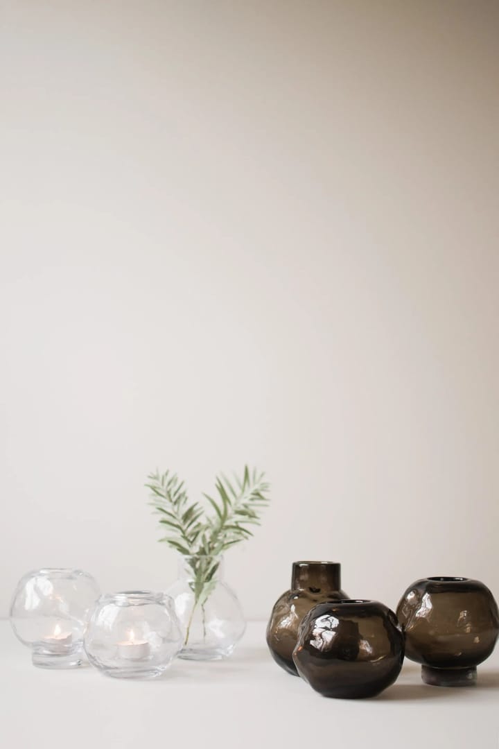 Portavelas con pie Bunch mini Ø12 cm, Clear DBKD