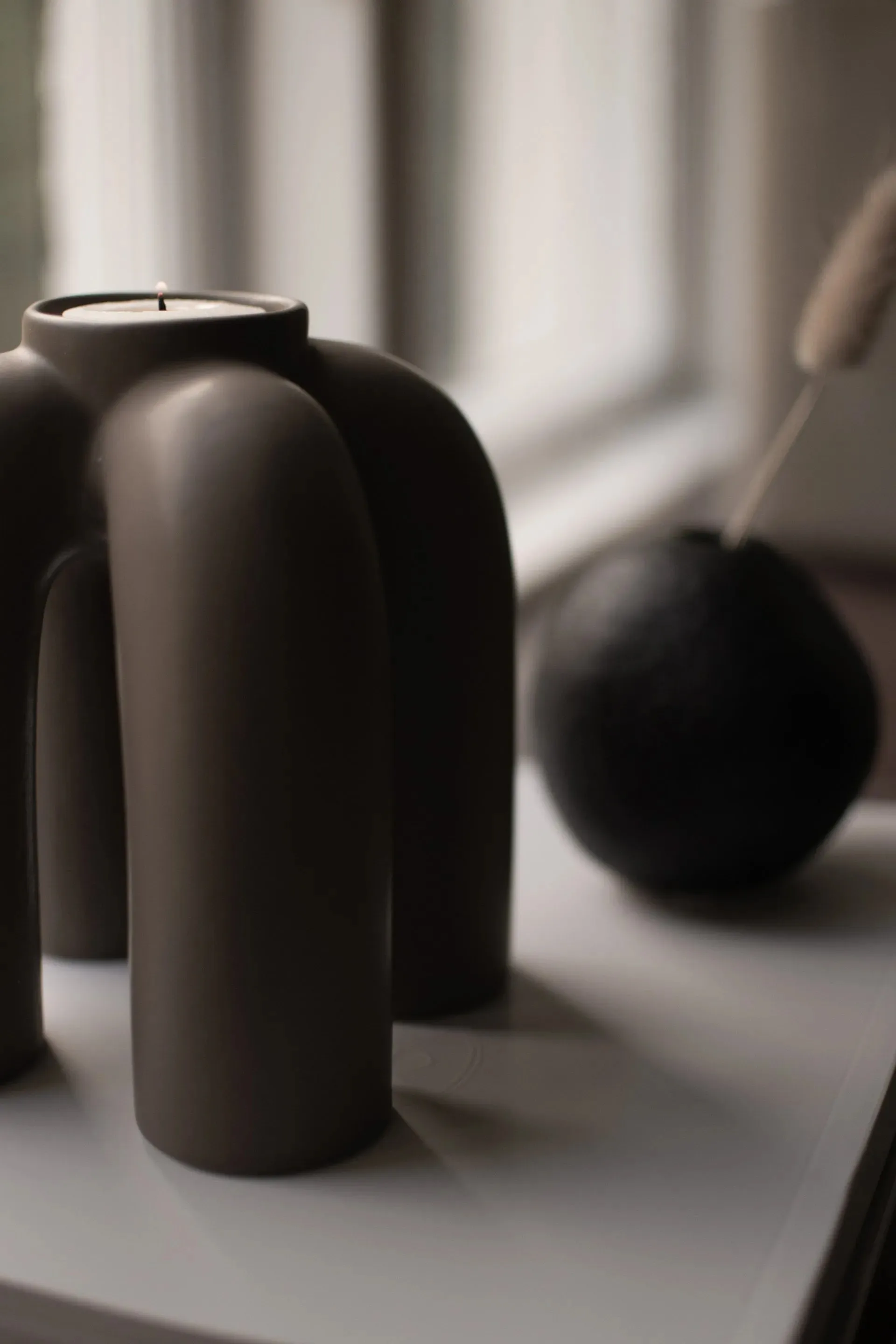 Portavelas para vela pequeña Rope 14x14 cm, Dust DBKD