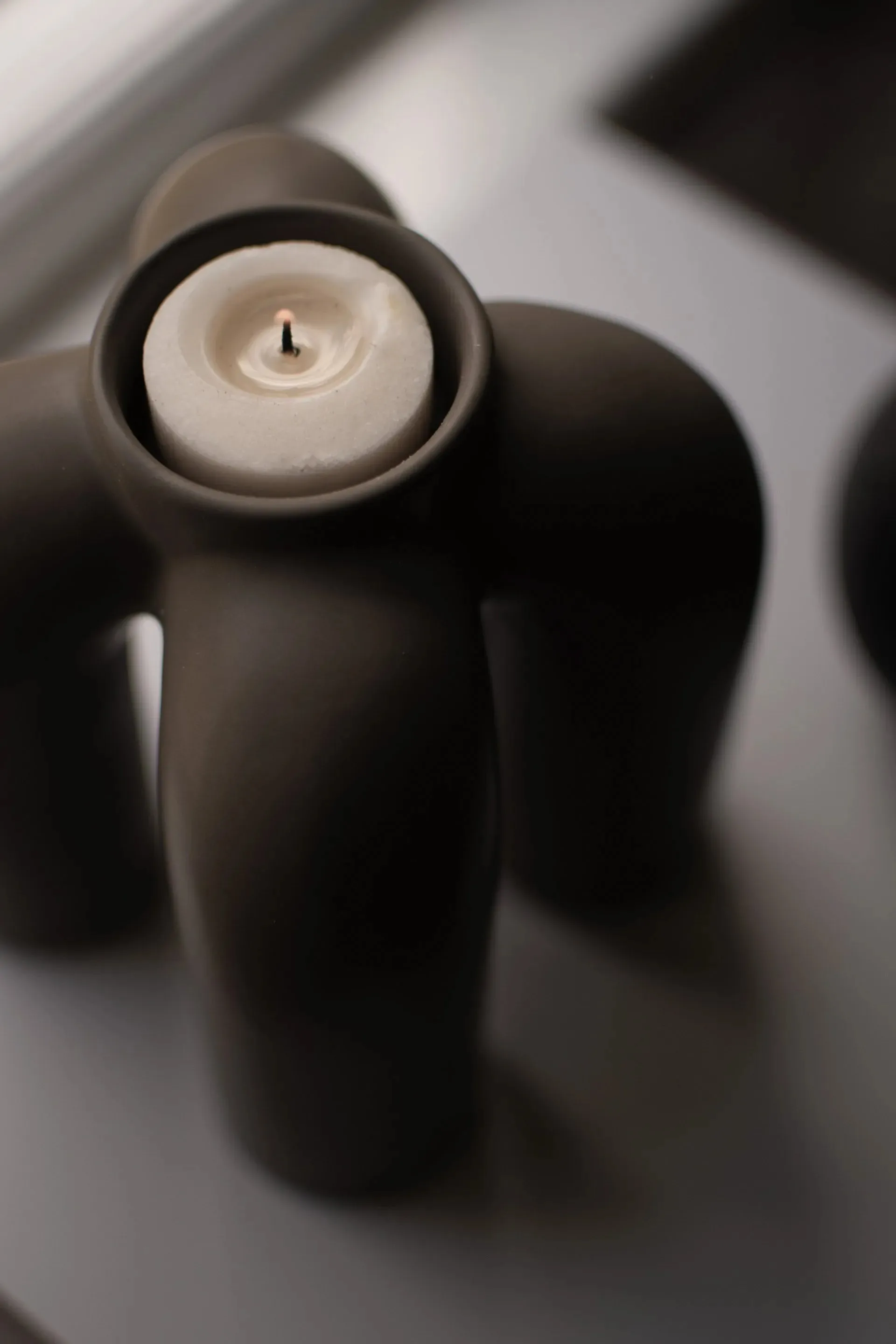 Portavelas para vela pequeña Rope 14x14 cm, Dust DBKD