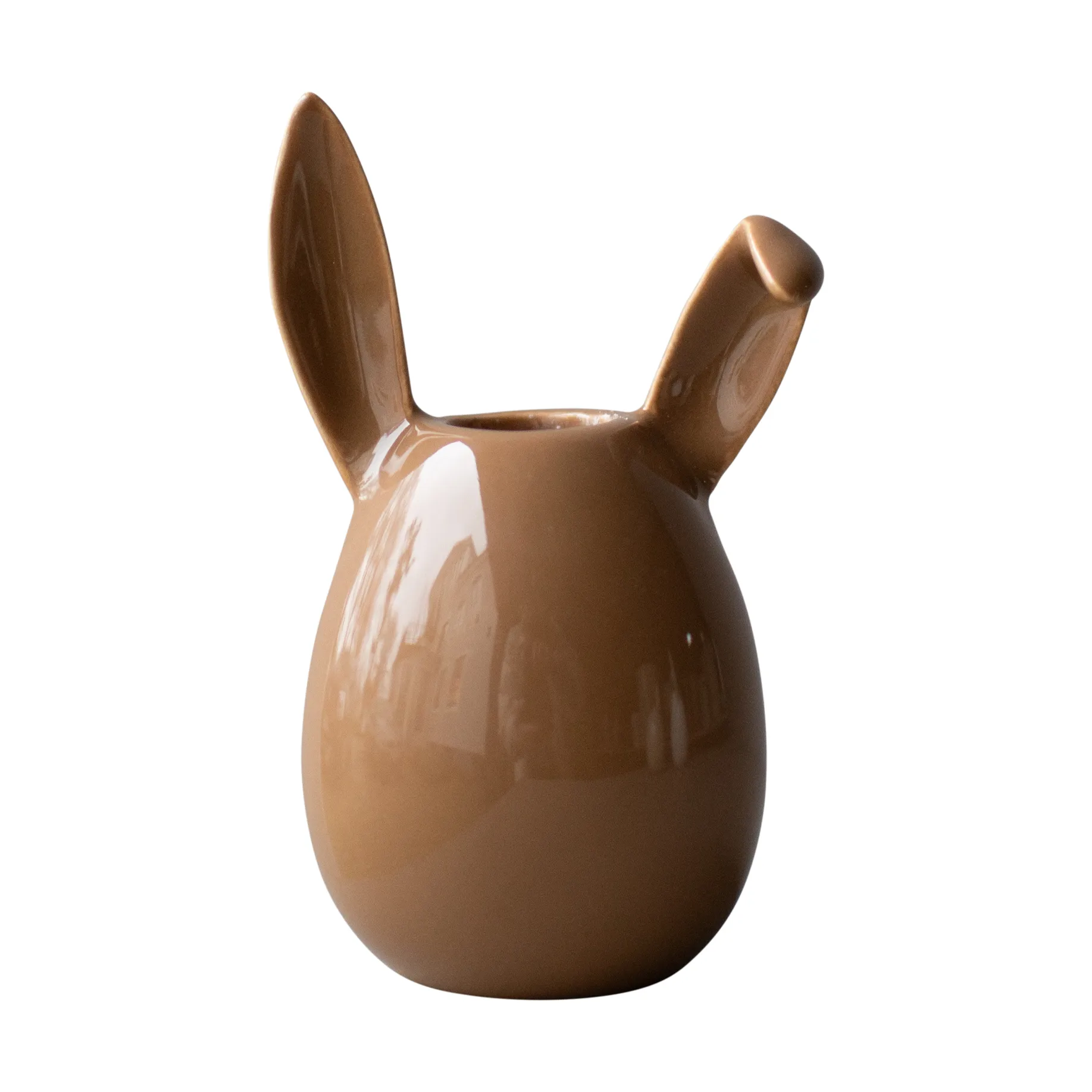 Portavelas Rabbit 13 cm, Shiny nougat DBKD