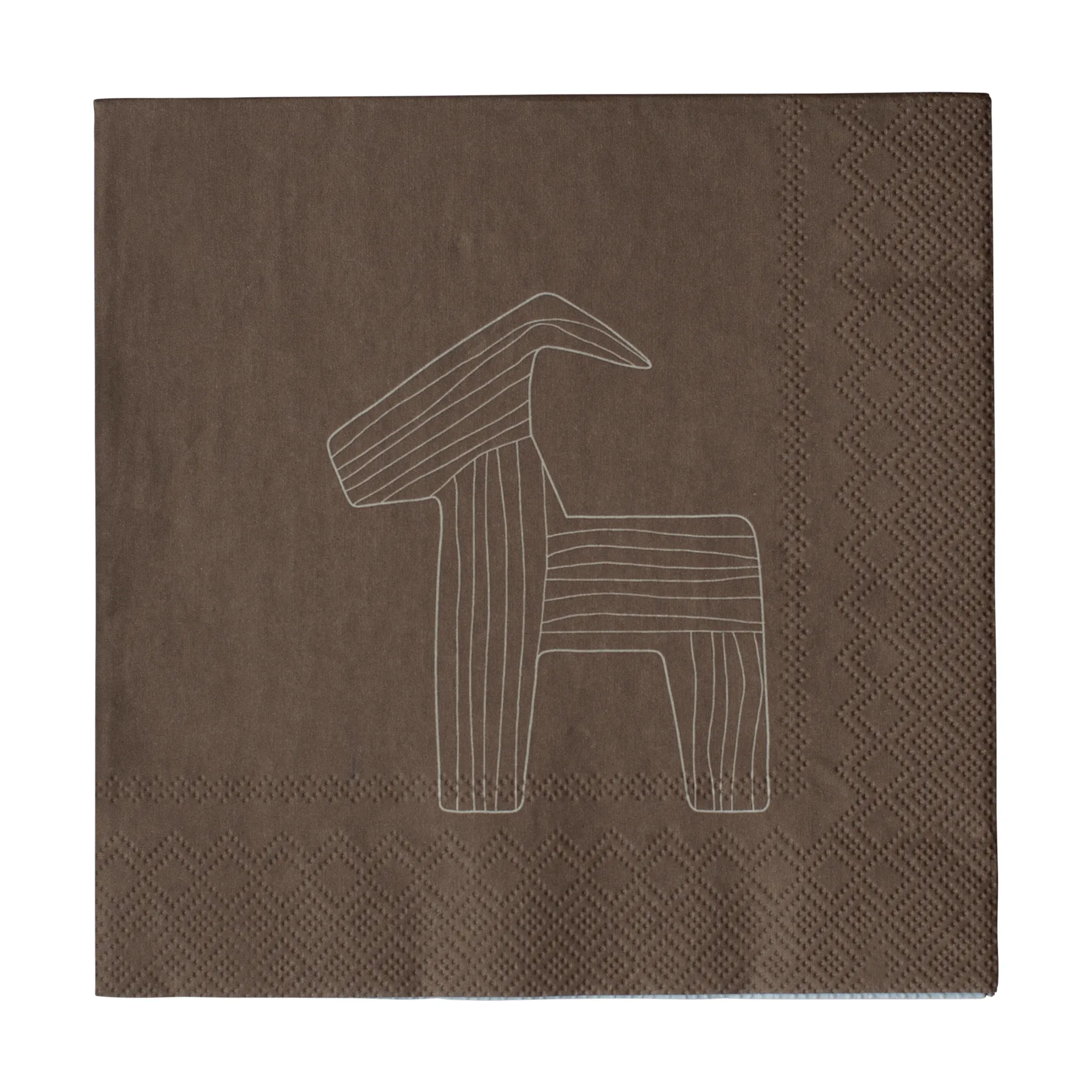 Servilleta Bruse 33x33 cm, 20-pack, Brown DBKD