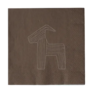 Servilleta Bruse 33x33 cm, 20-pack - Brown - DBKD