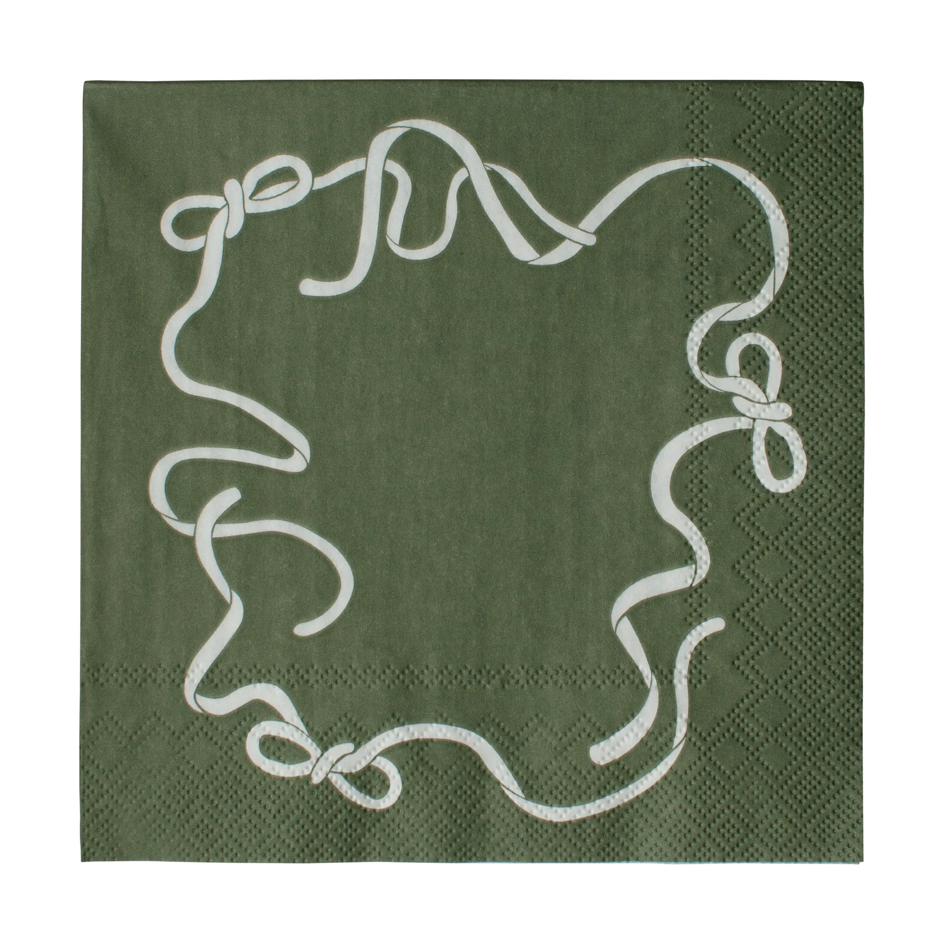 Servilleta de papel Bow 33x33 cm, set de 20, Green DBKD