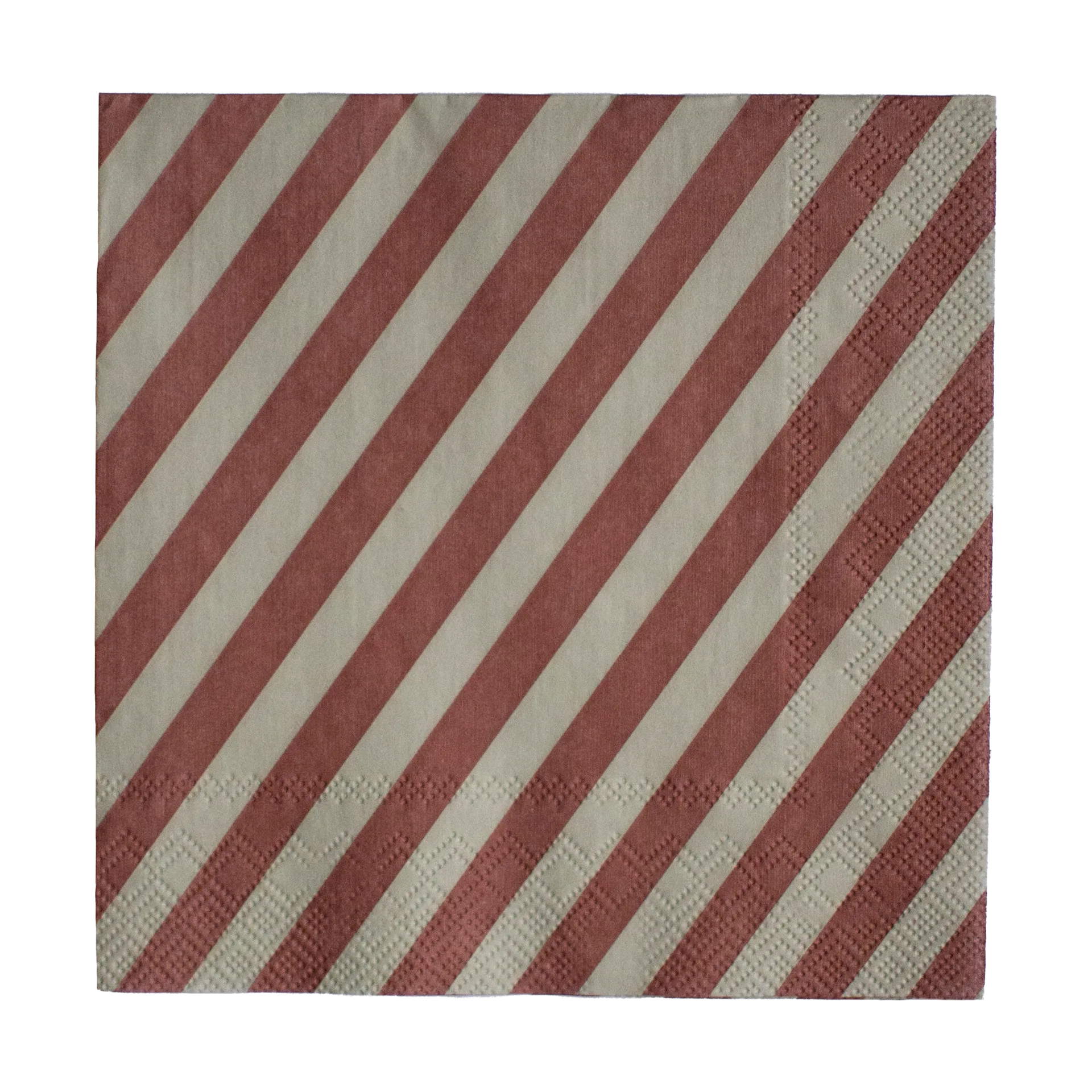 Servilleta de papel Stripe 33x33 cm  paquete de 20, Dark red DBKD