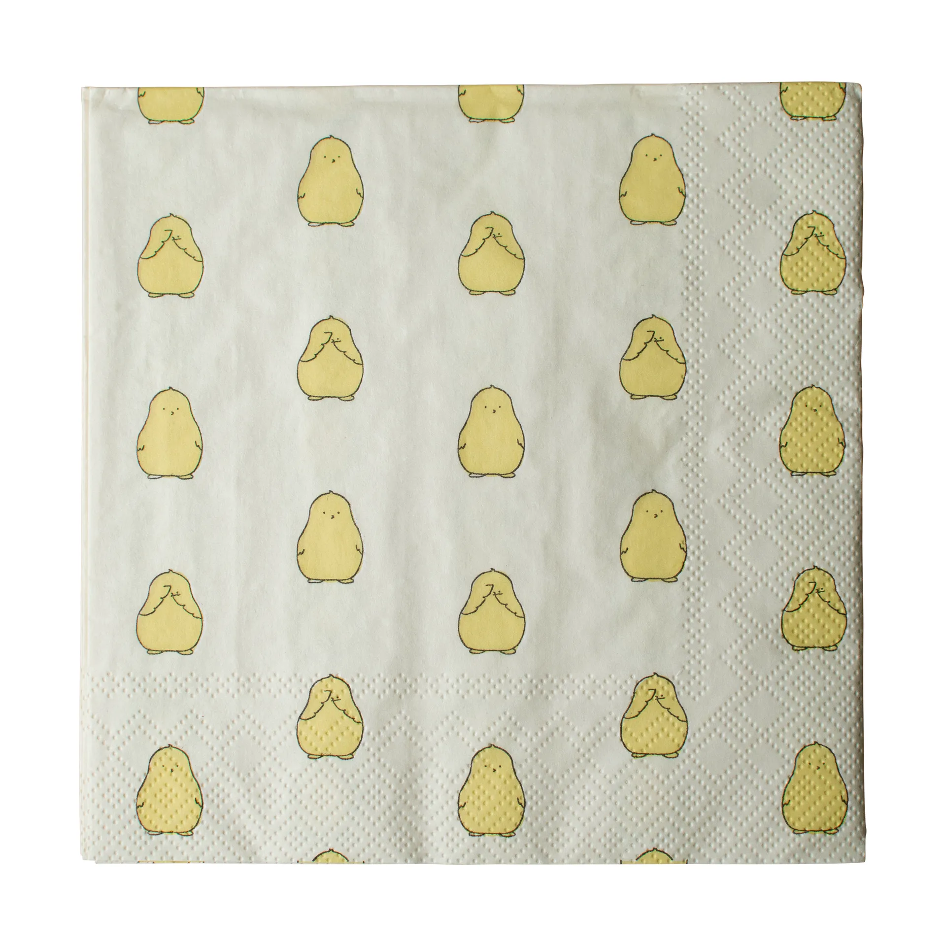 Servilletas de papel Chubby chicken, paquete de 20, Yellow, 33×33 cm DBKD
