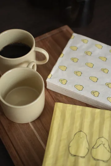 Servilletas de papel Chubby chicken, paquete de 20 - Yellow, 33×33 cm - DBKD