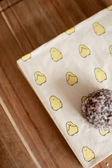 Servilletas de papel Chubby chicken, paquete de 20 - Yellow, 33×33 cm - DBKD