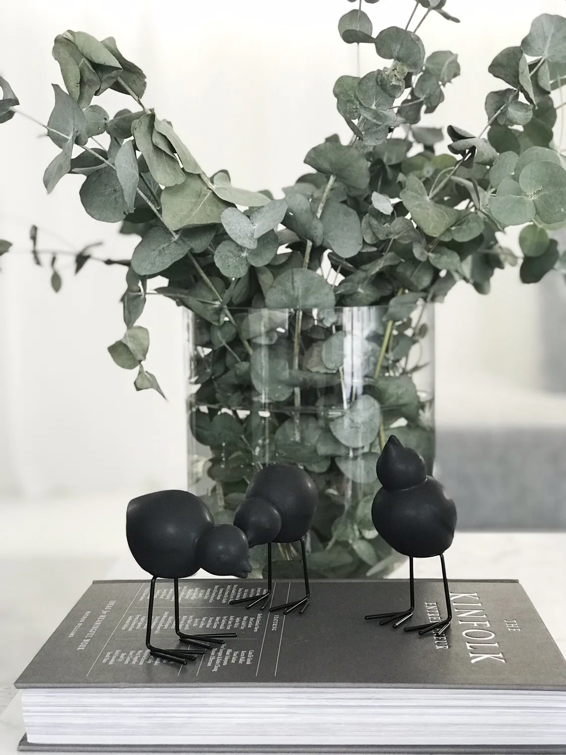 Set de 2 adornos de Pascua Swedish Birds DBKD, Black DBKD