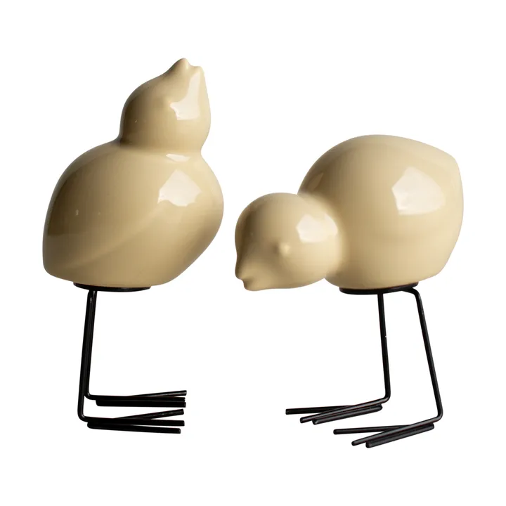 Set de 2 adornos de Pascua Swedish Birds DBKD - Shiny yellow - DBKD