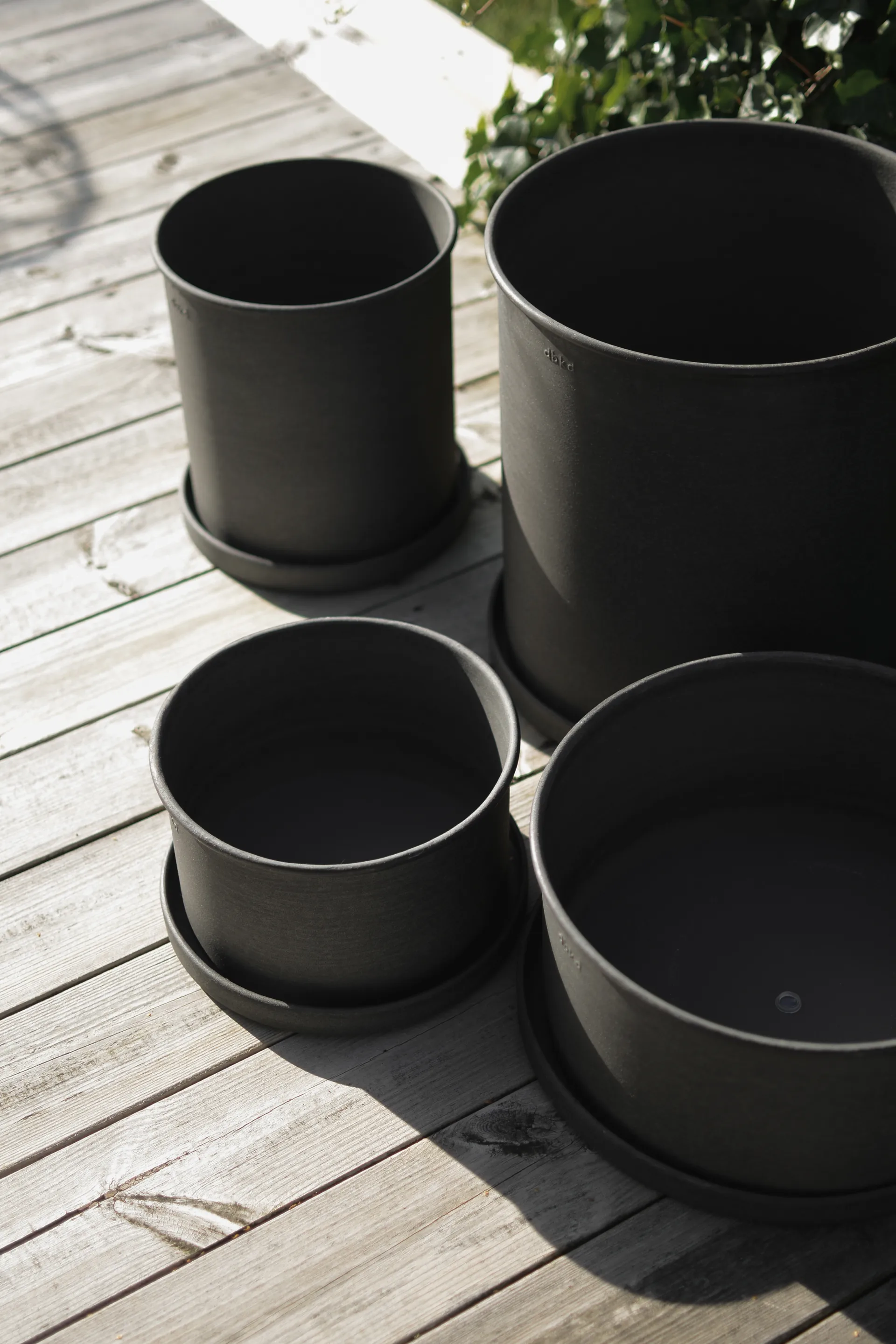 Set de 2 macetas Plant bowl, Black DBKD