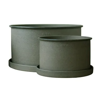 Set de 2 macetas Plant bowl - Green - DBKD