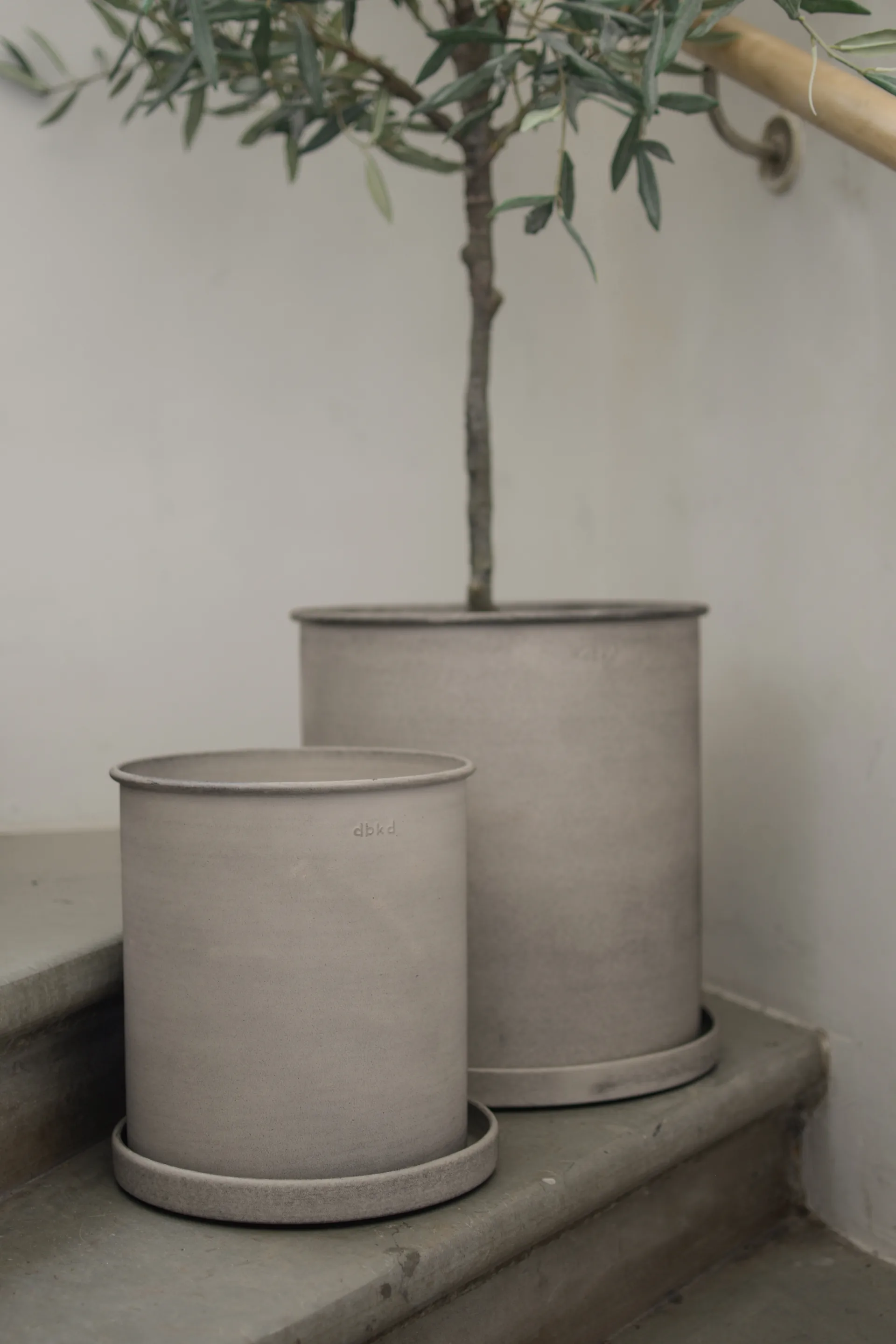 Set de 2 macetas Plant pot large, Beige DBKD