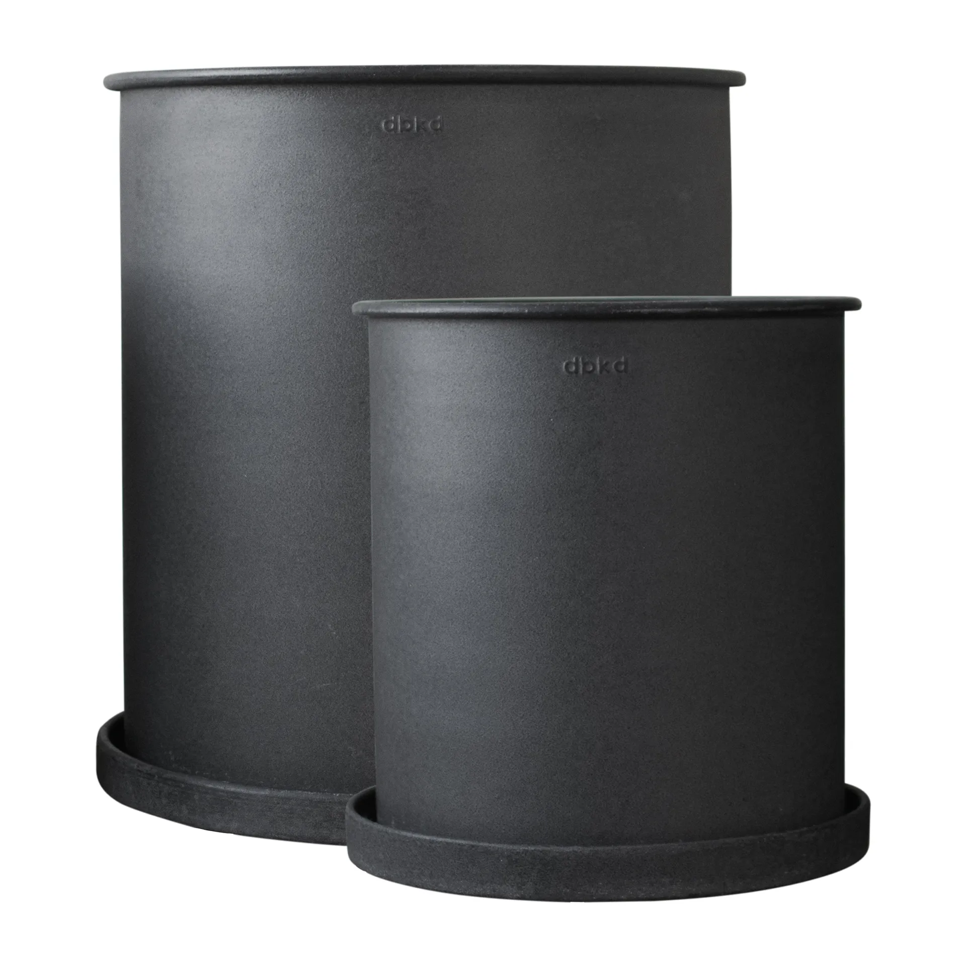 Set de 2 macetas Plant pot large, Black DBKD
