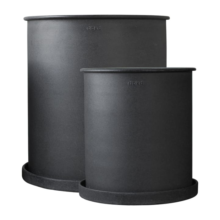 Set de 2 macetas Plant pot large - Black - DBKD