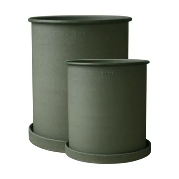 Set de 2 macetas Plant pot large - Green - DBKD