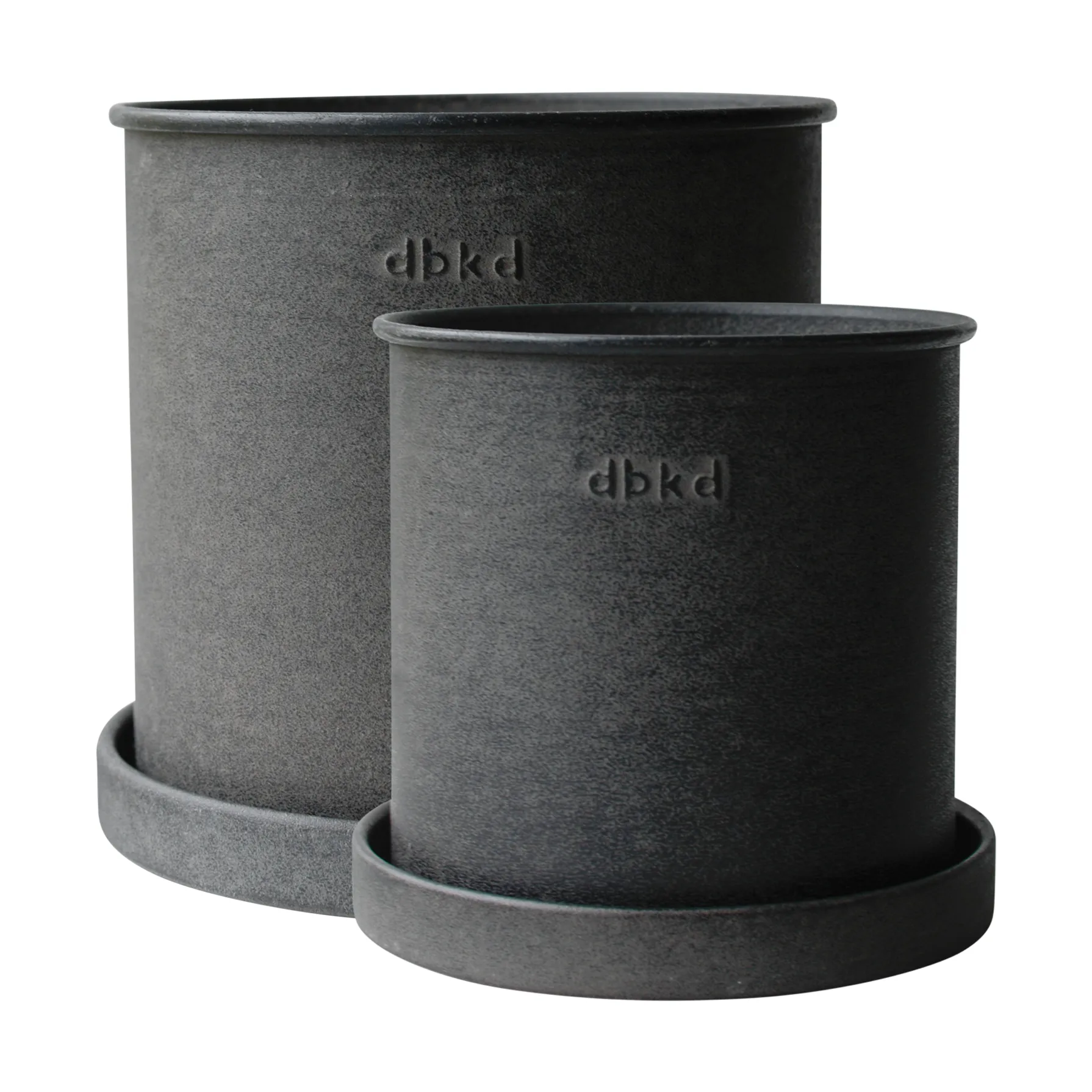 Set de 2 macetas Plant pot small, Black DBKD