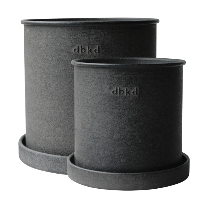 Set de 2 macetas Plant pot small - Black - DBKD