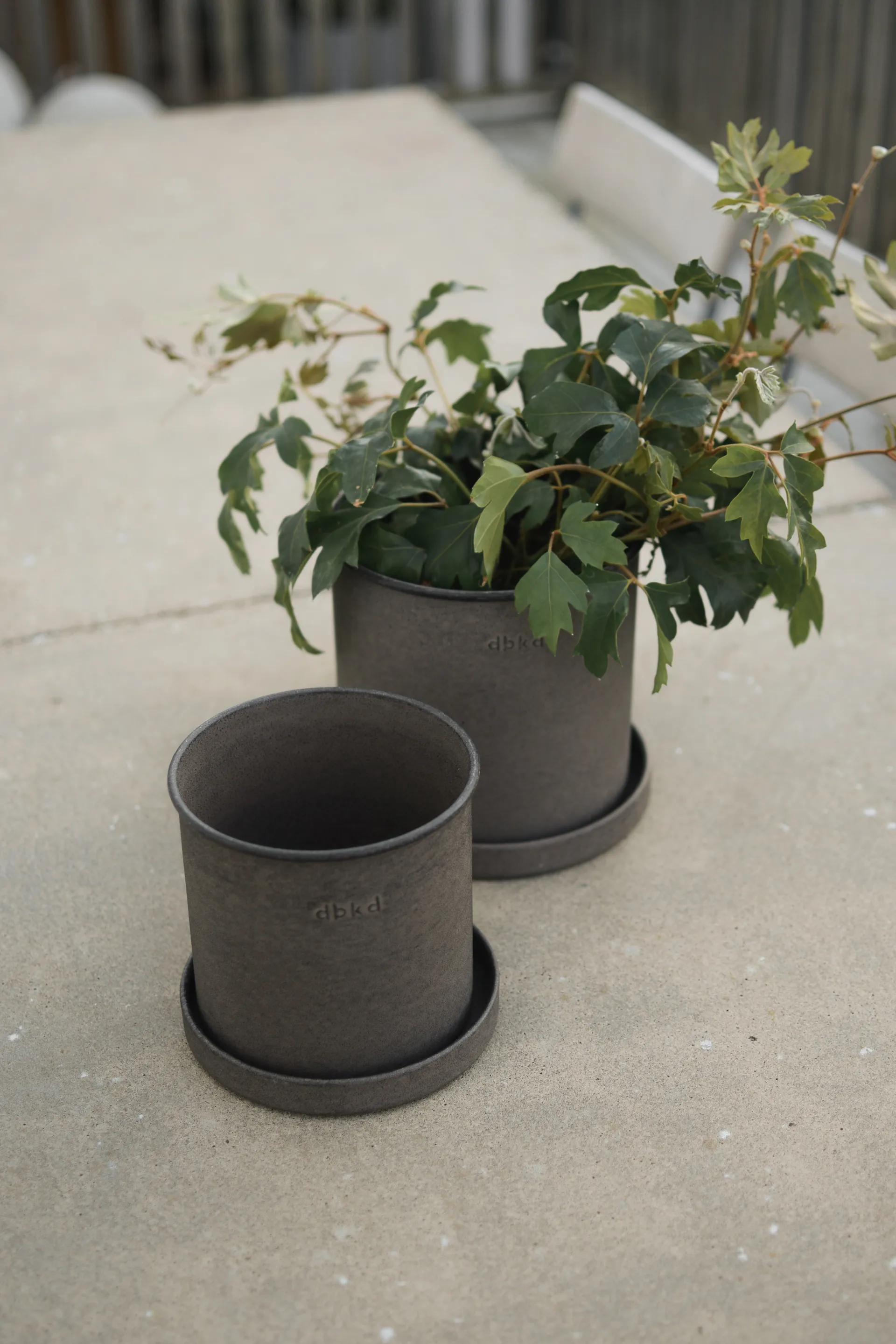 Set de 2 macetas Plant pot small, Brown DBKD