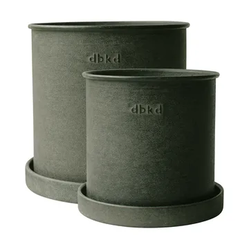 Set de 2 macetas Plant pot small - Green - DBKD