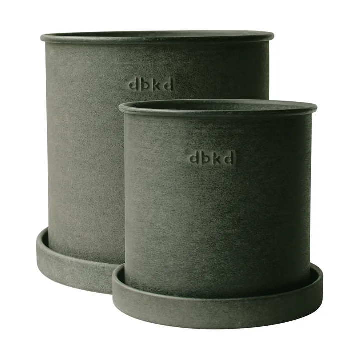 Set de 2 macetas Plant pot small - Green - DBKD