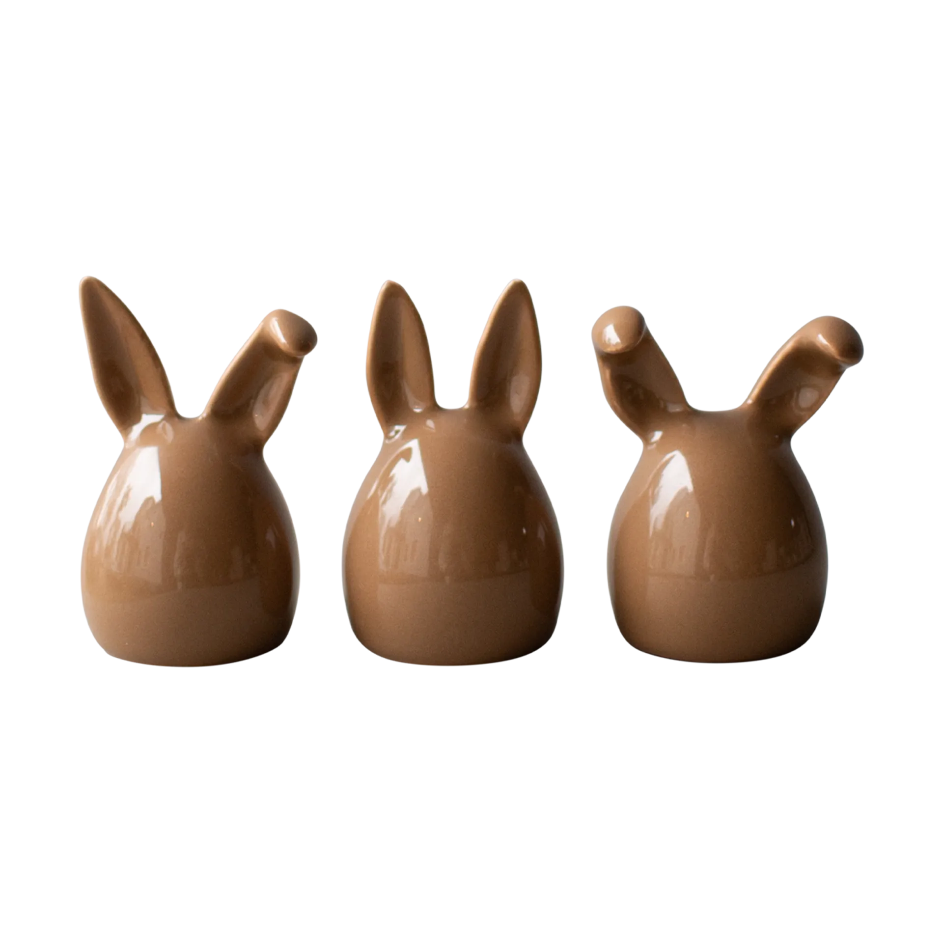 Set de 3 conejos de pascua Triplets, Shiny nougat DBKD