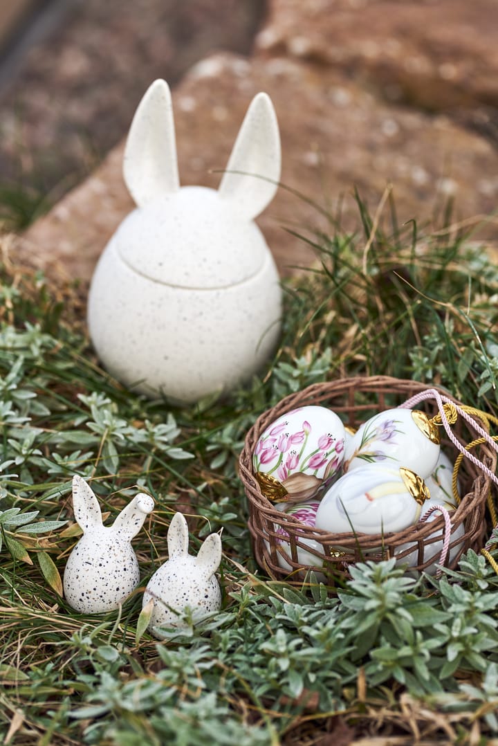 Set de 3 conejos de pascua Triplets, White dot DBKD