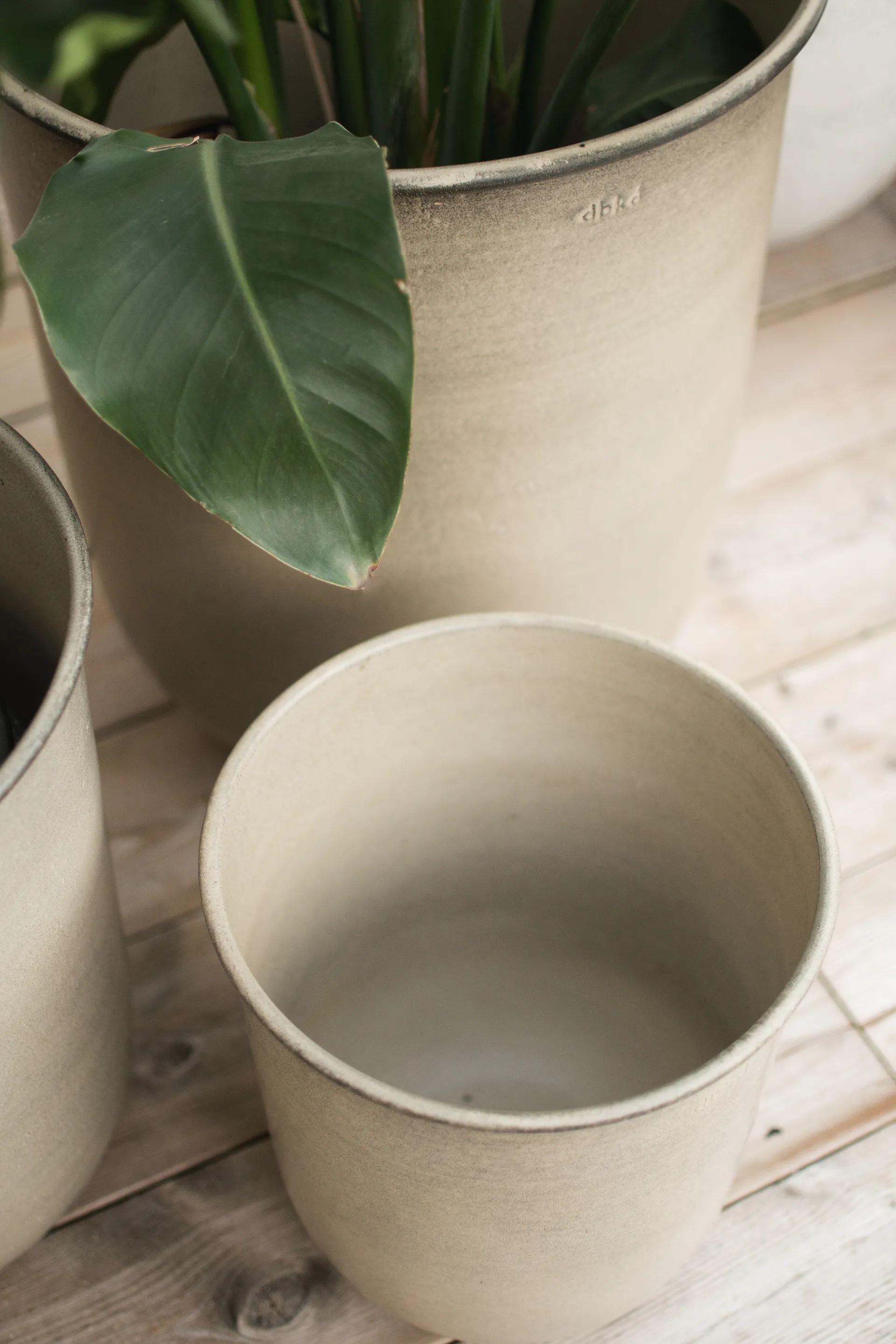 Set de 3 macetas Out, Beige DBKD